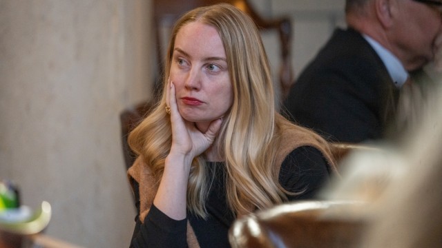 State Sen. Megan Hunt of Omaha, March 31, 2025. 
(Zach Wendling / Nebraska Examiner)
