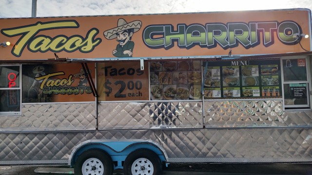 Taco Charrito: absolutely slammin' two dollar beef tacos with the best tortilla I've had in a long time located at 36th and V Street in south Omaha as of Friday, January 17, 2025.
(Austin Petak / The Daily Record)