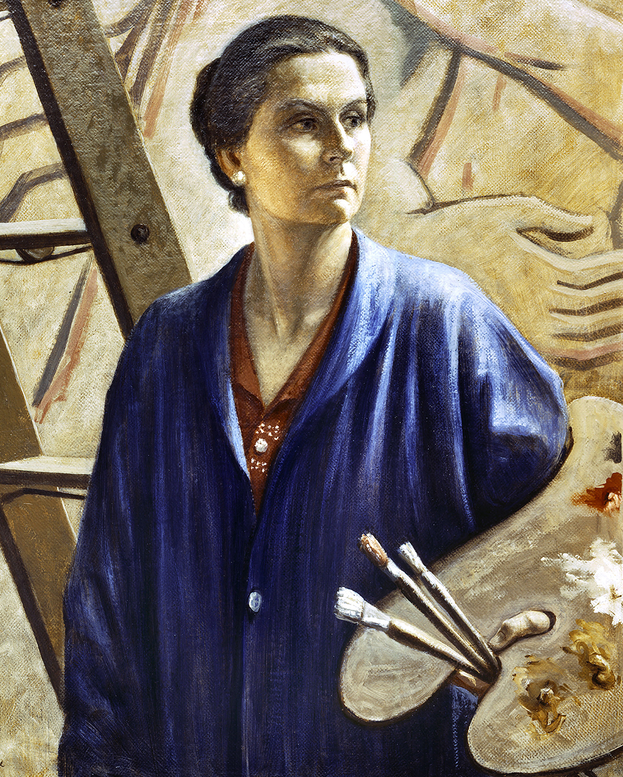 A self portrait of Hildreth Meière.<br />(International Hildreth Meière Association)