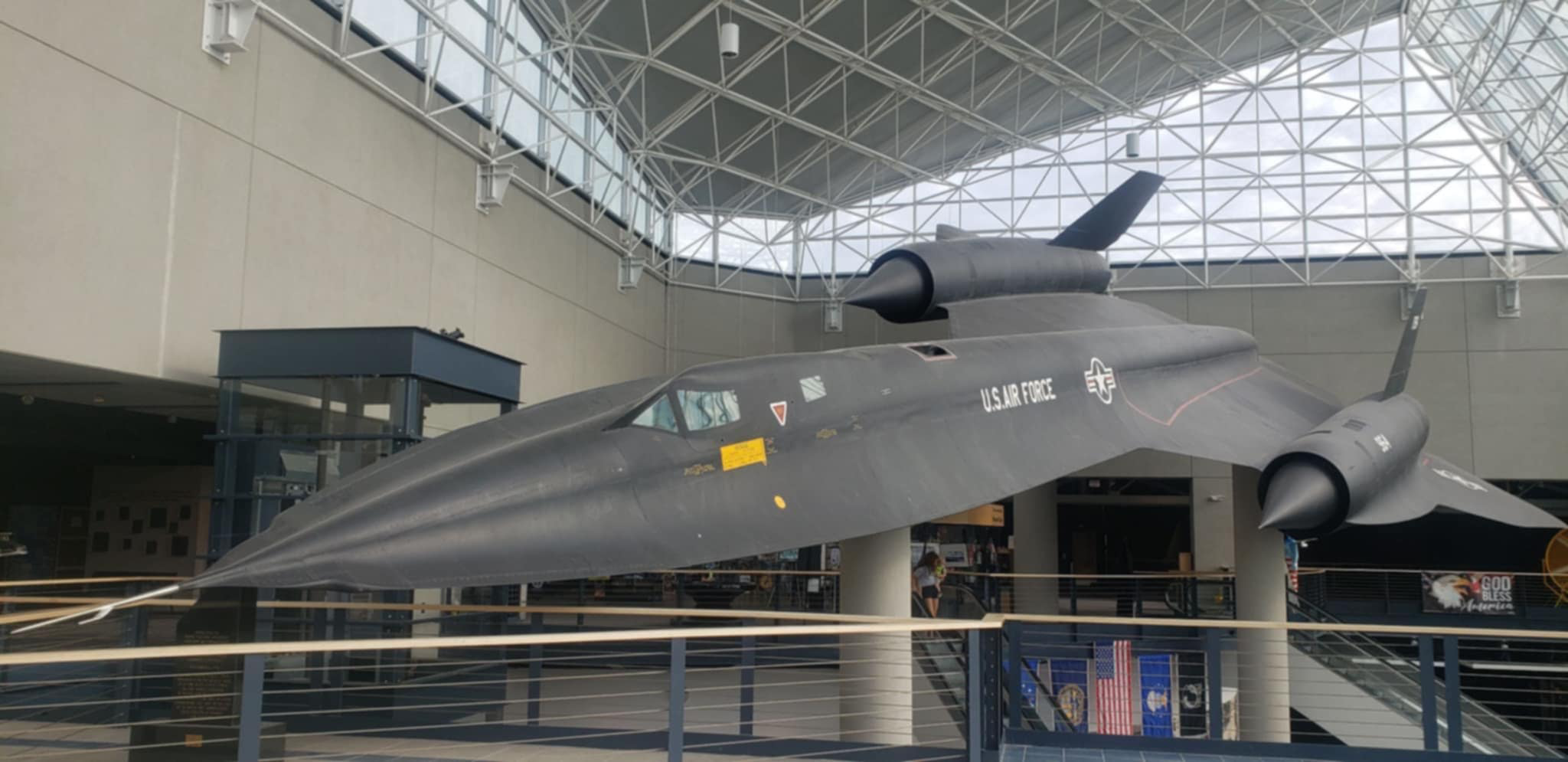 An SR-71 – nicknamed Blackbird – greets visitors to the Strategic Air Command and Aerospace Museum near Ashland.<br />(Tim Trudell / The Daily Record)