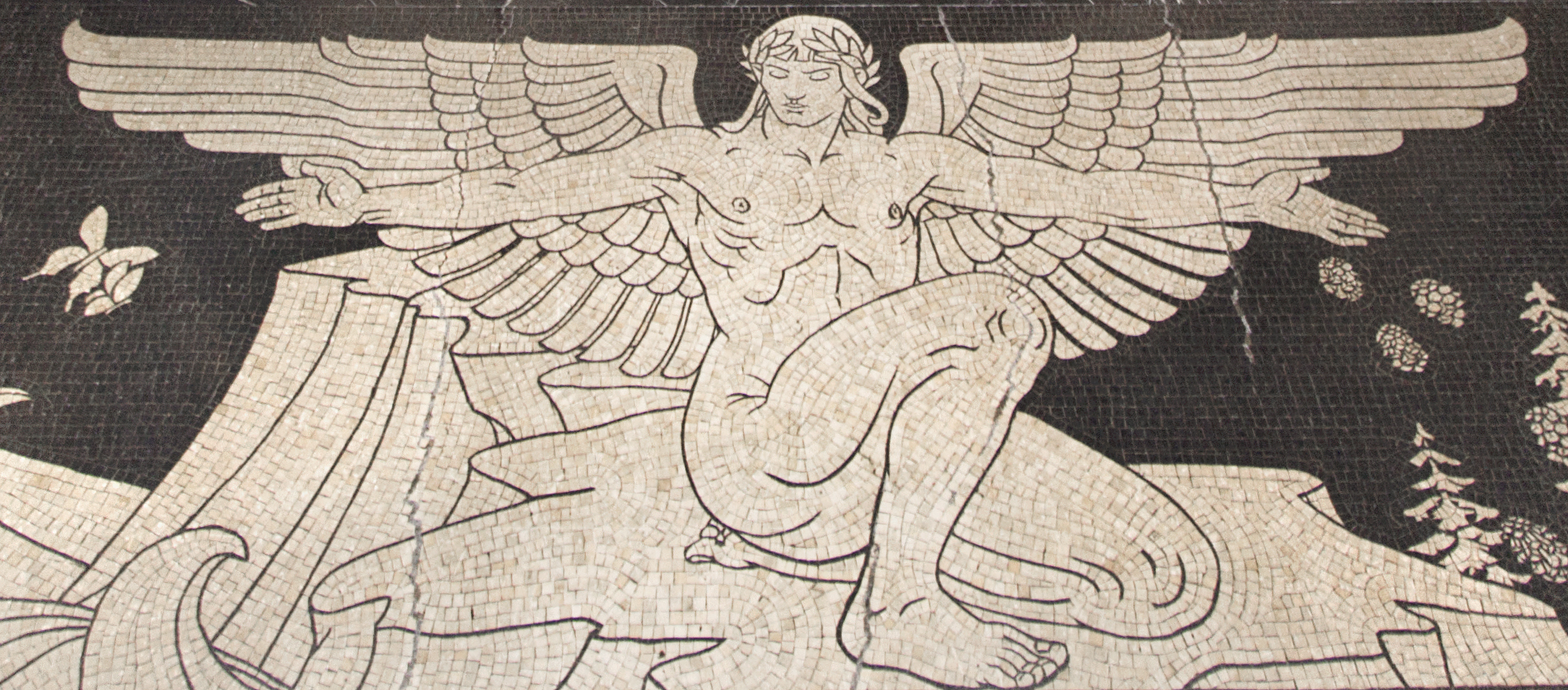 At the four entrances to the rotunda, in a style known as Art Deco, Hildreth Meiere depicted Vital Energy.<br />(International Hildreth Meière Association)