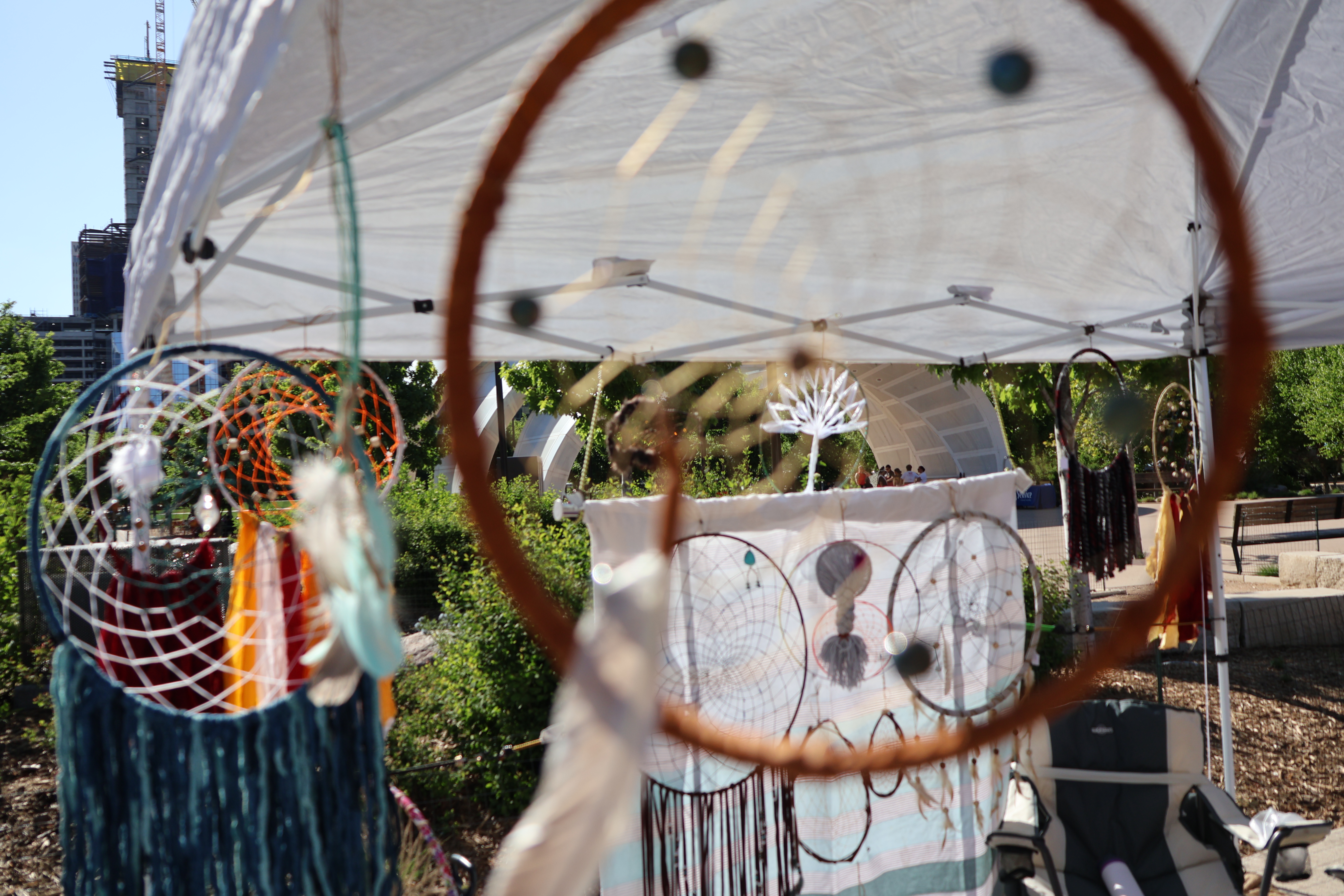 Dream catchers could be found at a vendor’s table during an event honoring Missing and Murdered Indigenous Women at Gene Leahy Mall at the Riverfront.<br />(Tim Trudell / The Daily Record)