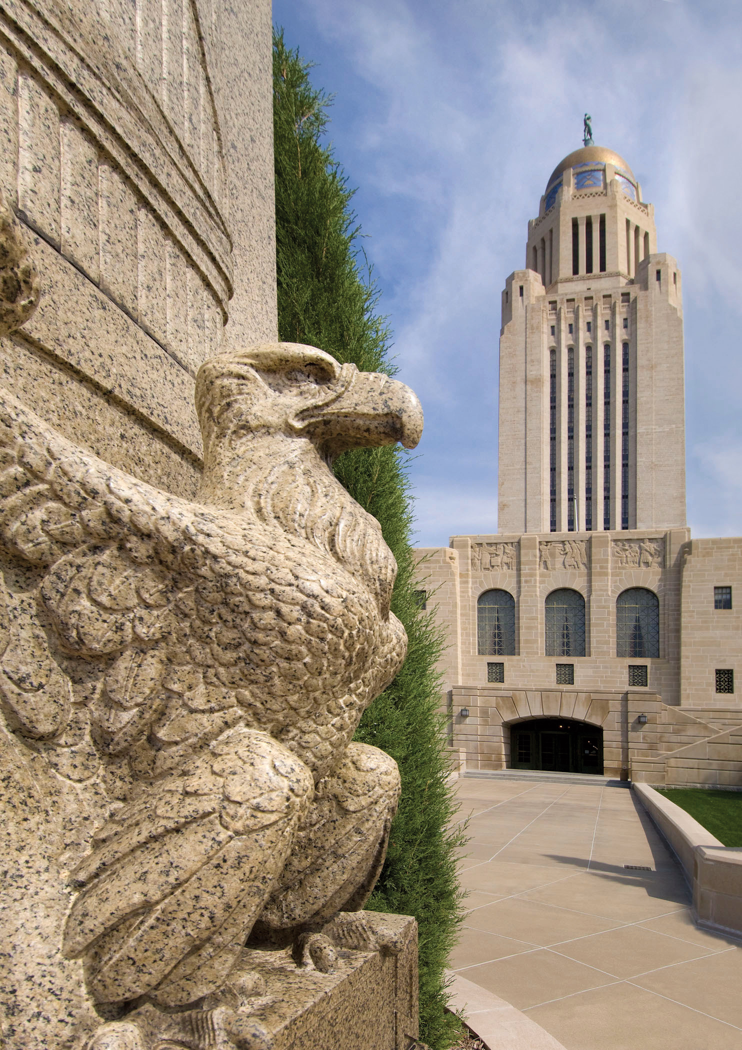 Nebraska State Capitol Building in Lincoln, Nebraska.<br />(Courtesy of Visit Nebraska)