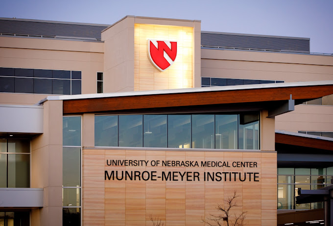 Exteriors of the Munroe-Meyer Institute for Genetics and Rehabilitation building on Friday, November 27, 2020.<br />(Courtesy of UNMC)