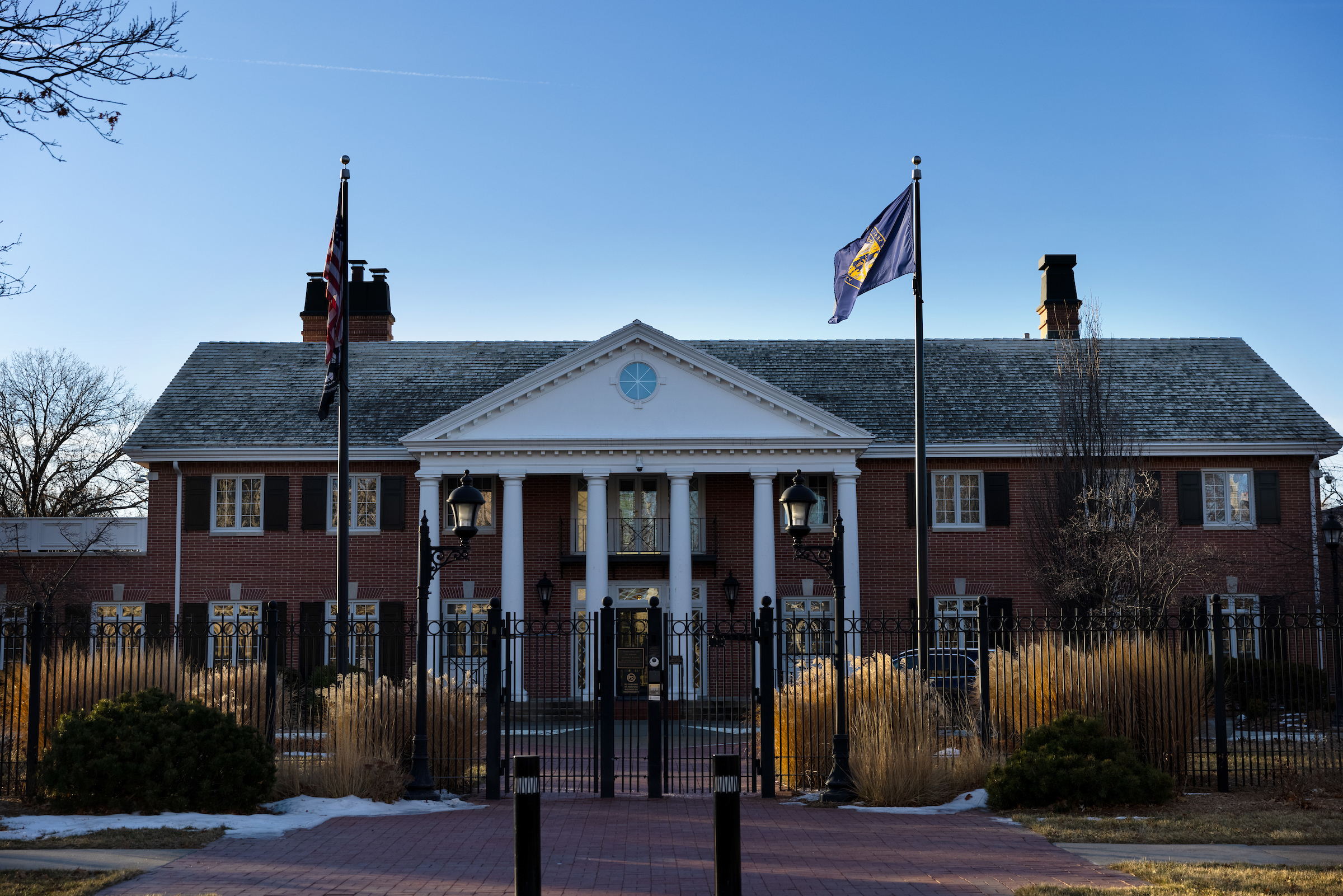 The Nebraska Governor’s Mansion on Tuesday, Jan. 18, 2022, in Lincoln.<br />(Rebecca S. Gratz / Nebraska Examiner)