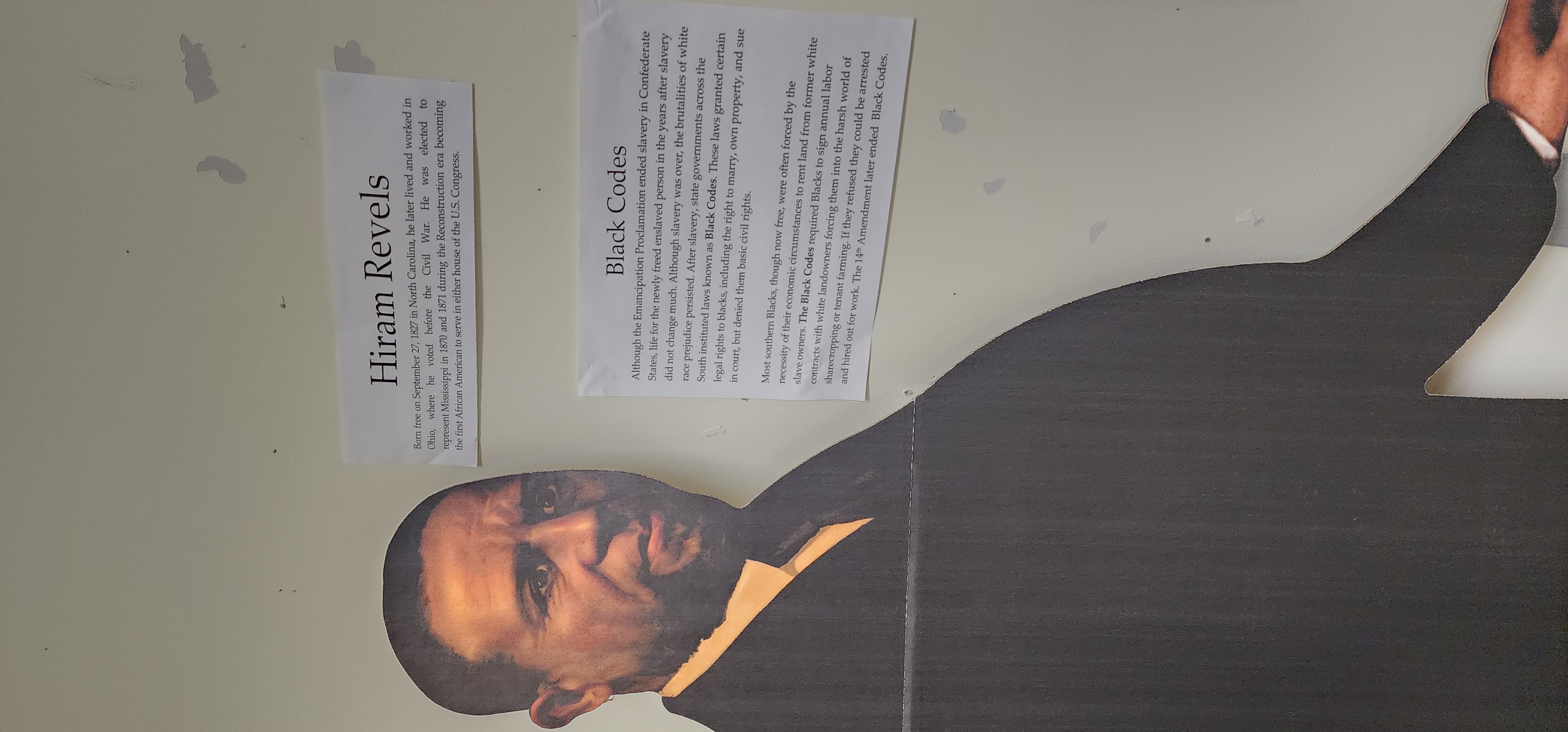 Hiram Rivals was a success story of the Reconstruction era. Elected in 1870, he became the first African American to serve in the US Congress. (Tim Trudell / The Daily Record)