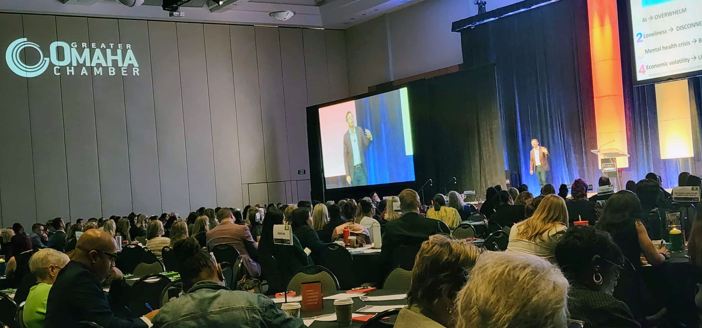 More than 800 people attended the first-ever POWER Conference, hosted by the Omaha Chamber of Commerce at the CHI Health Center.<br />(Tim Trudell / The Daily Record)