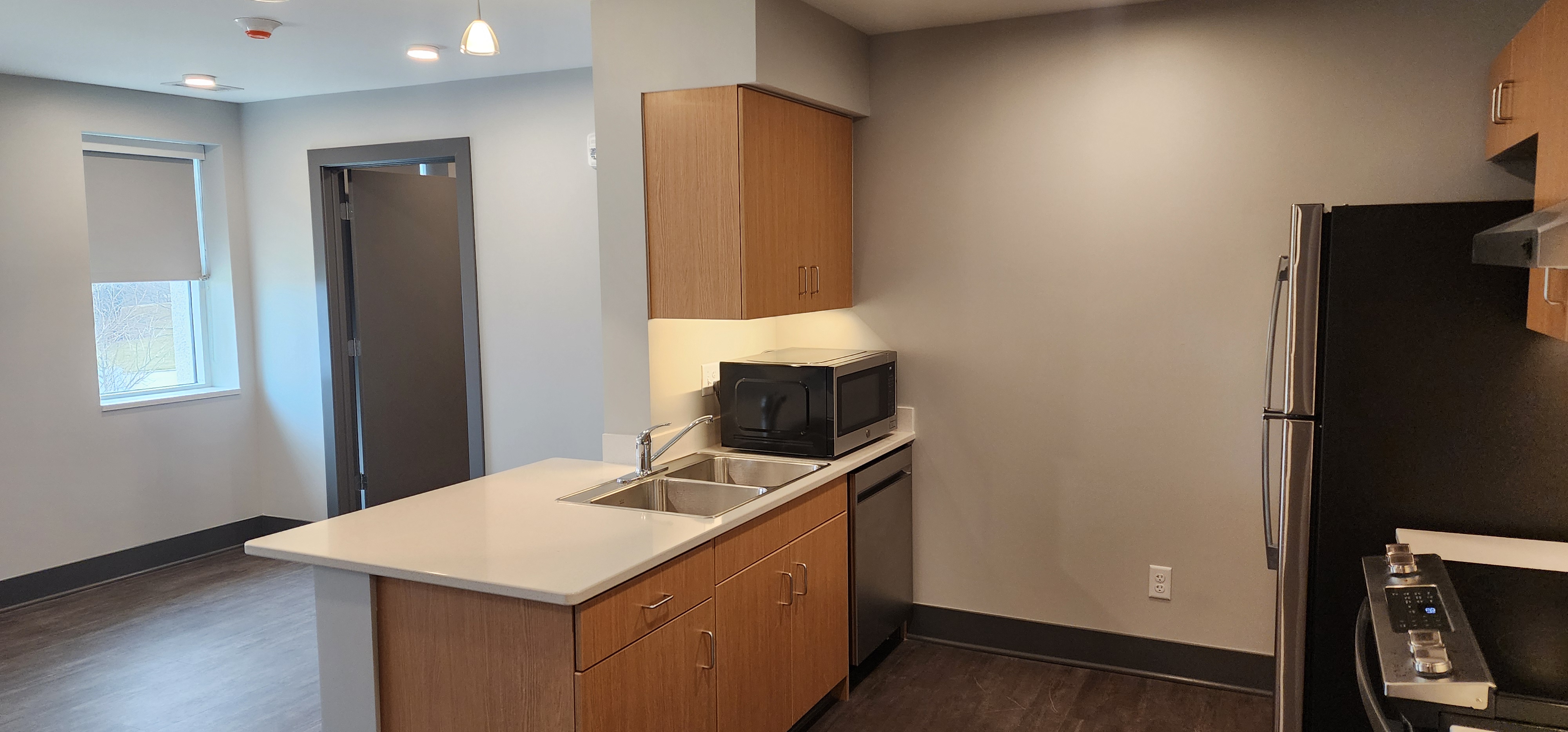 Below shows a view of a one-bedroom apartment at Dana Village.