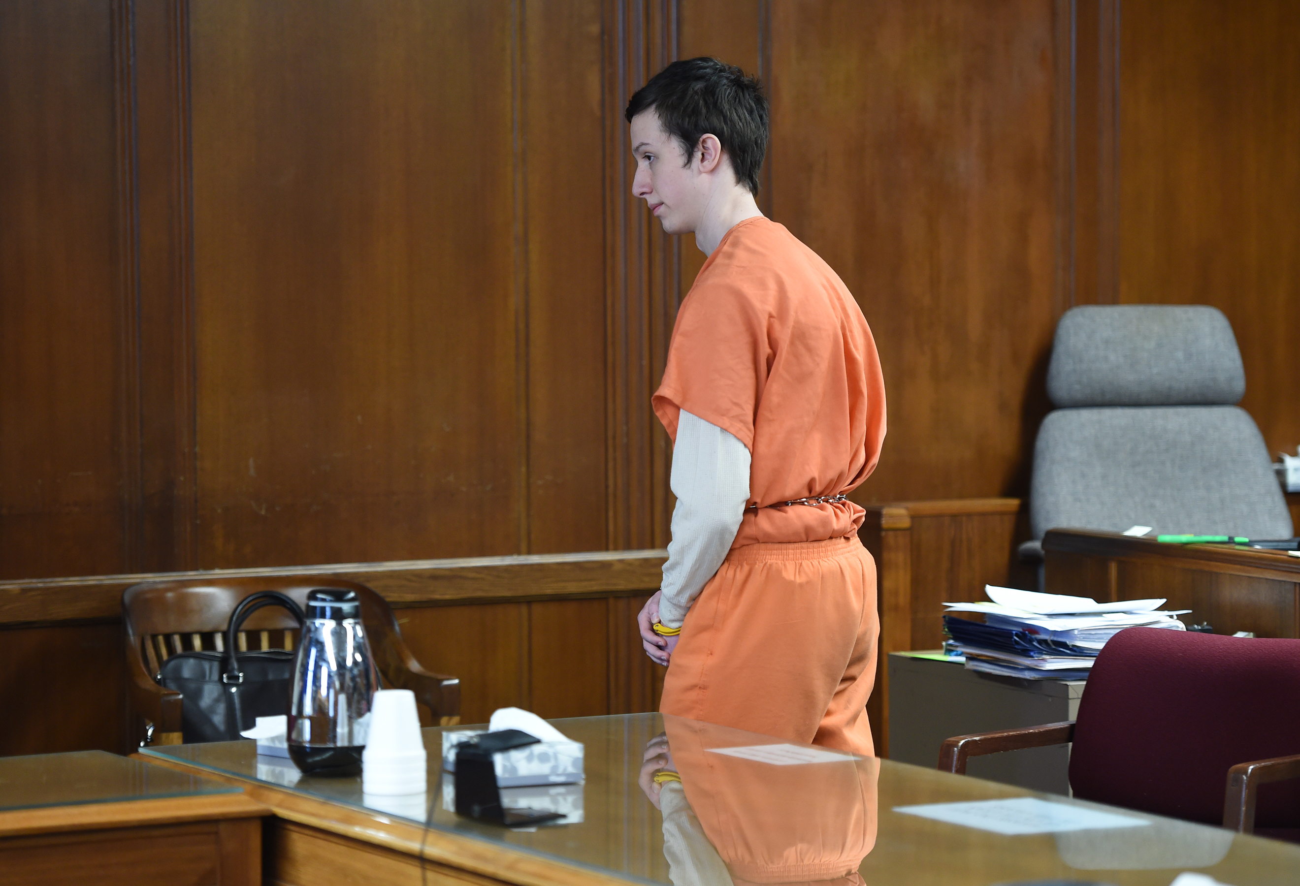 Riley Spitler said on a 911 call that he’d accidentally shot his brother, Patrick. Riley was later tried on murder charges. (J. Scott Park / Jackson Citizen Patriot-Mlive.com via AP Photo)