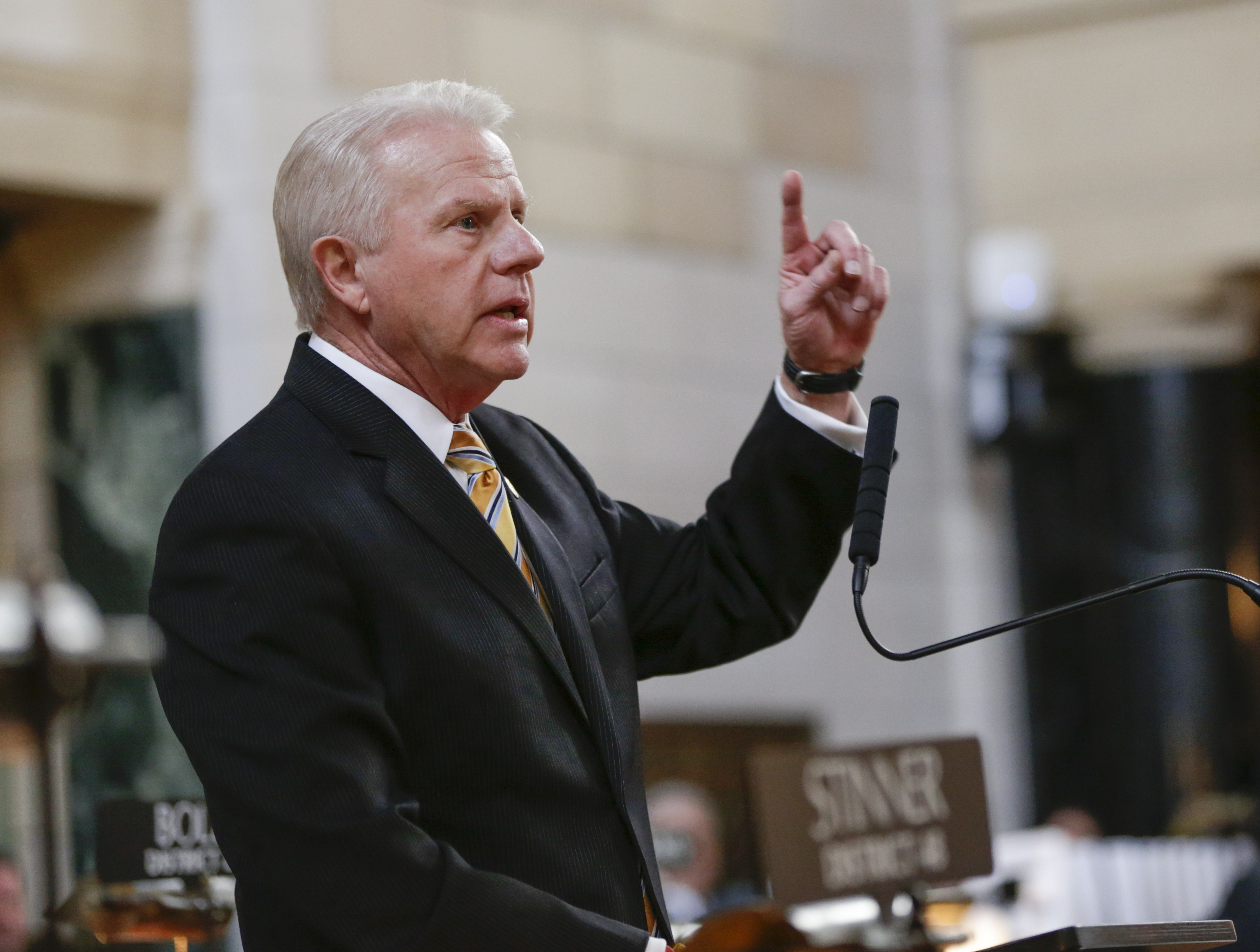 Sen. Matt Williams of Gothenburg Wednesday, Jan. 4, 2017.<br />(Nati Harnik / AP Photo)