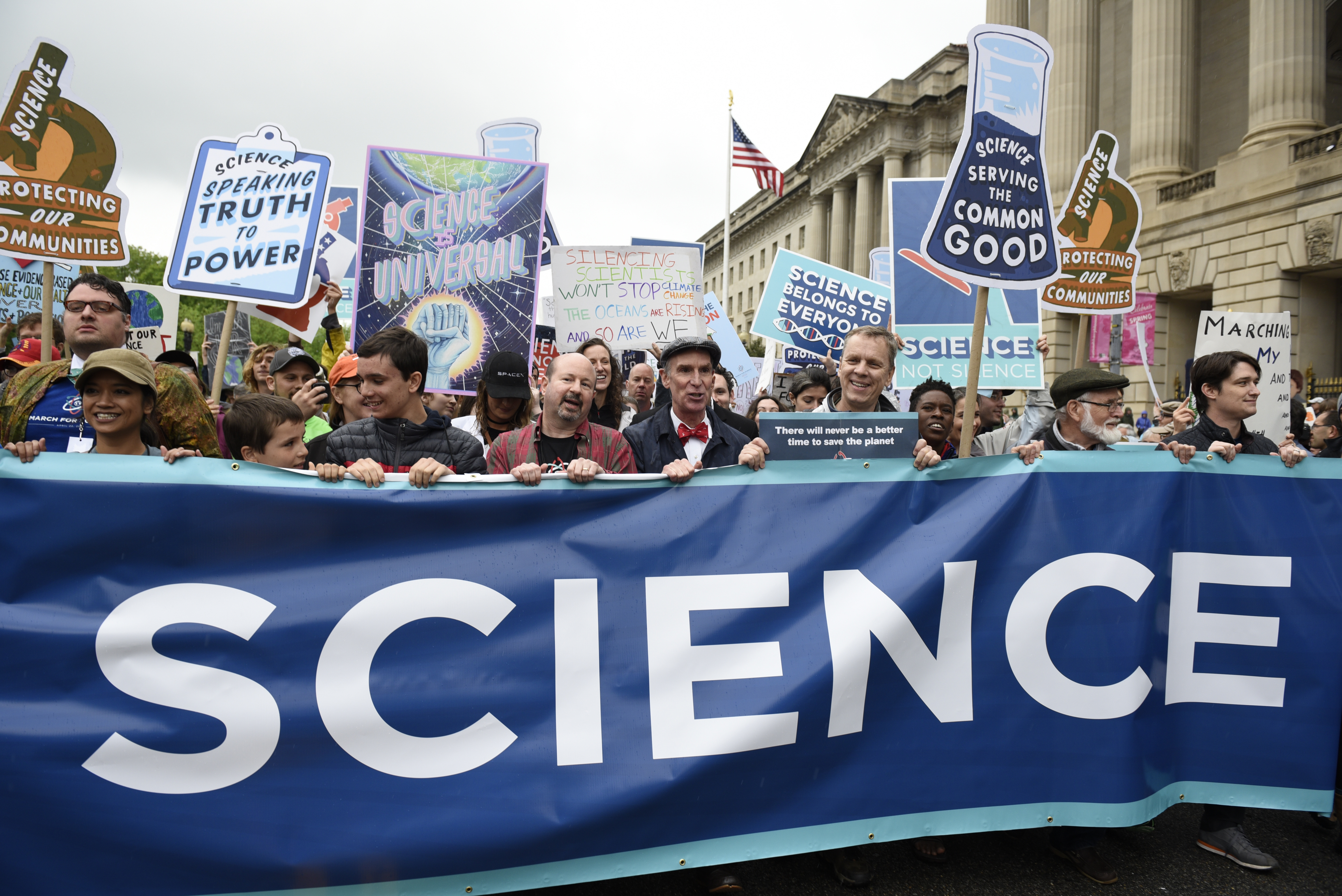 The March for Science is one example of scientists advocating for political change. (Sait Serkan Gurbuz / AP Photo)