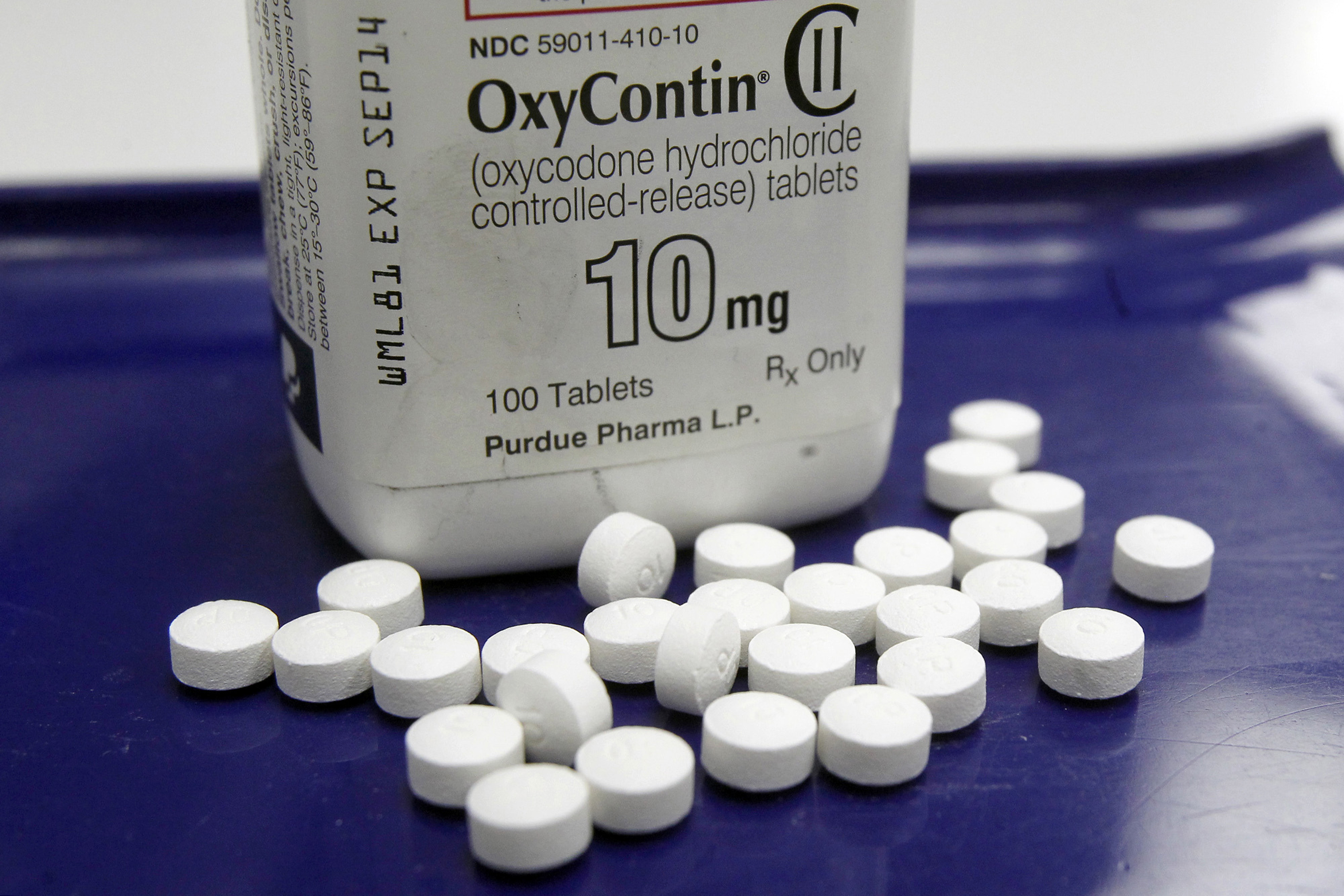 OxyContin pills arranged for a photo at a pharmacy in Montpelier, Vt.<br /> (Toby Talbot / AP Photo)