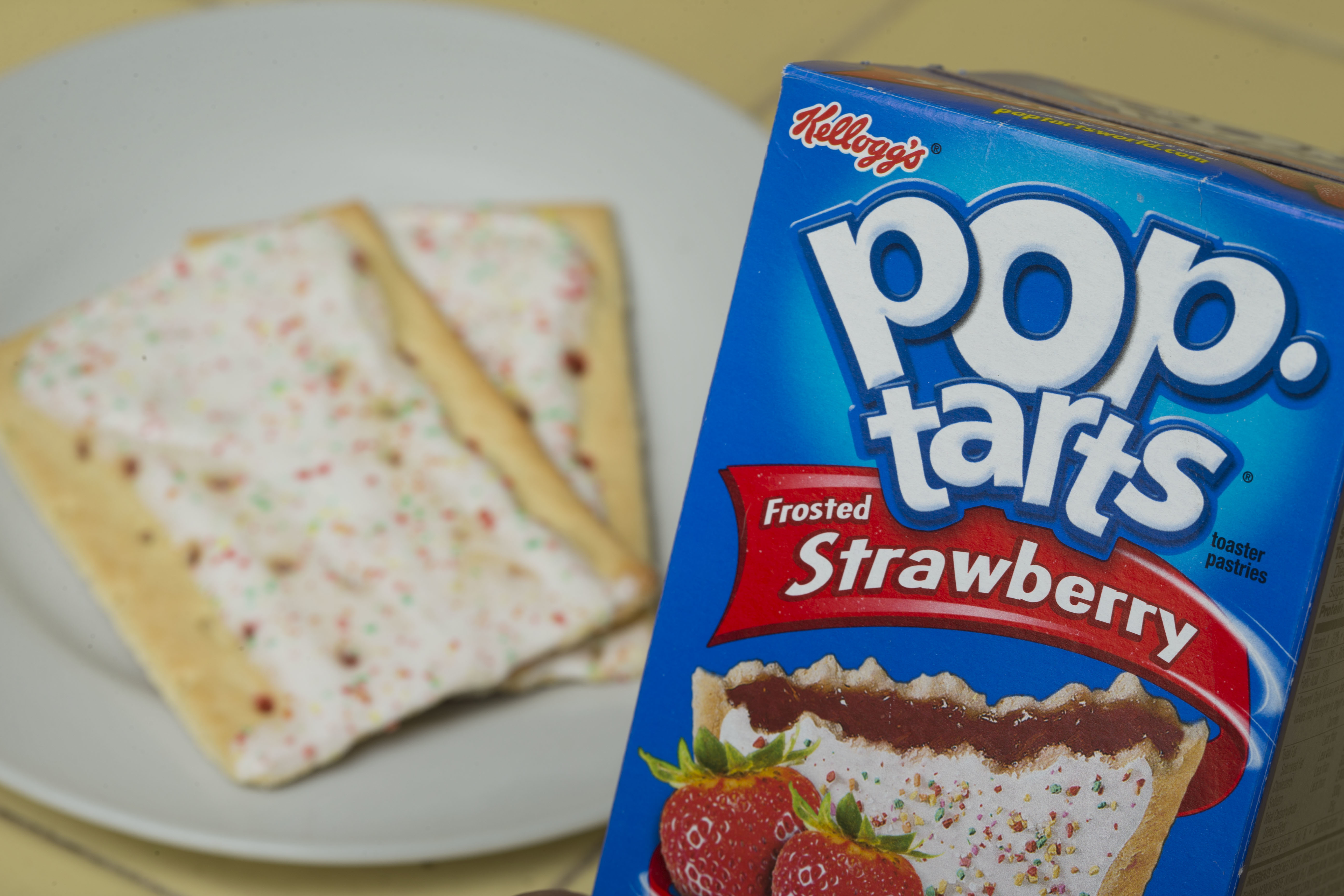 Kellogg&#039;s brand Strawberry flavored Pop-Tarts are arranged for a photo in Surfside, Fla. Kellogg Co.<br />(Wilfredo Lee / AP Photo)