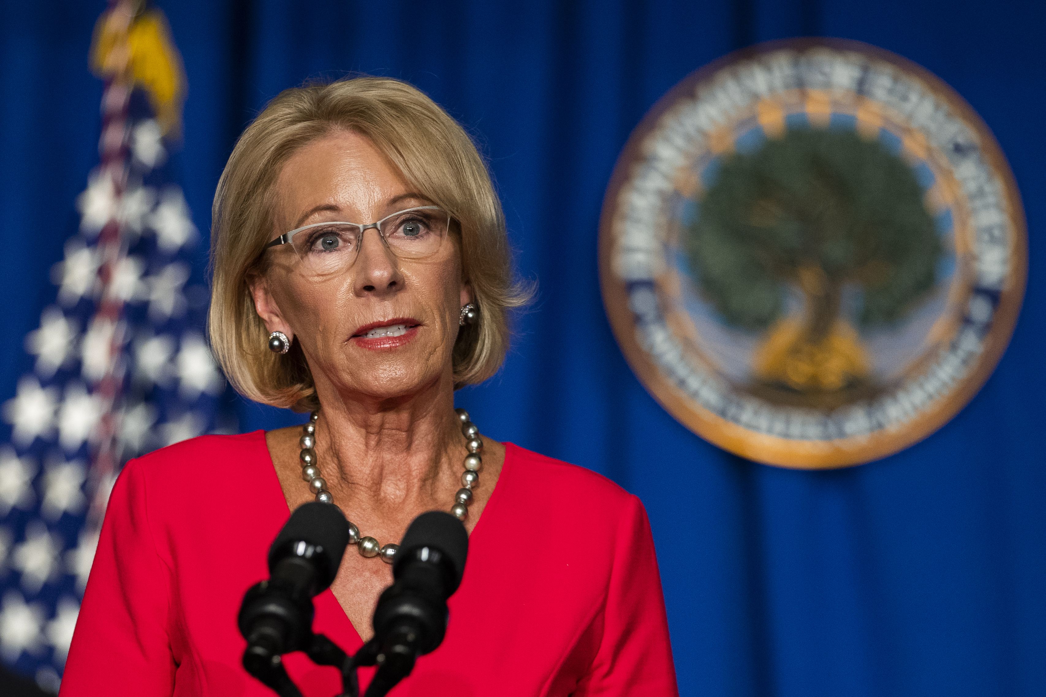 Former Education Secretary Betsy DeVos.<br />(Manuel Balce Ceneta / AP Photo)