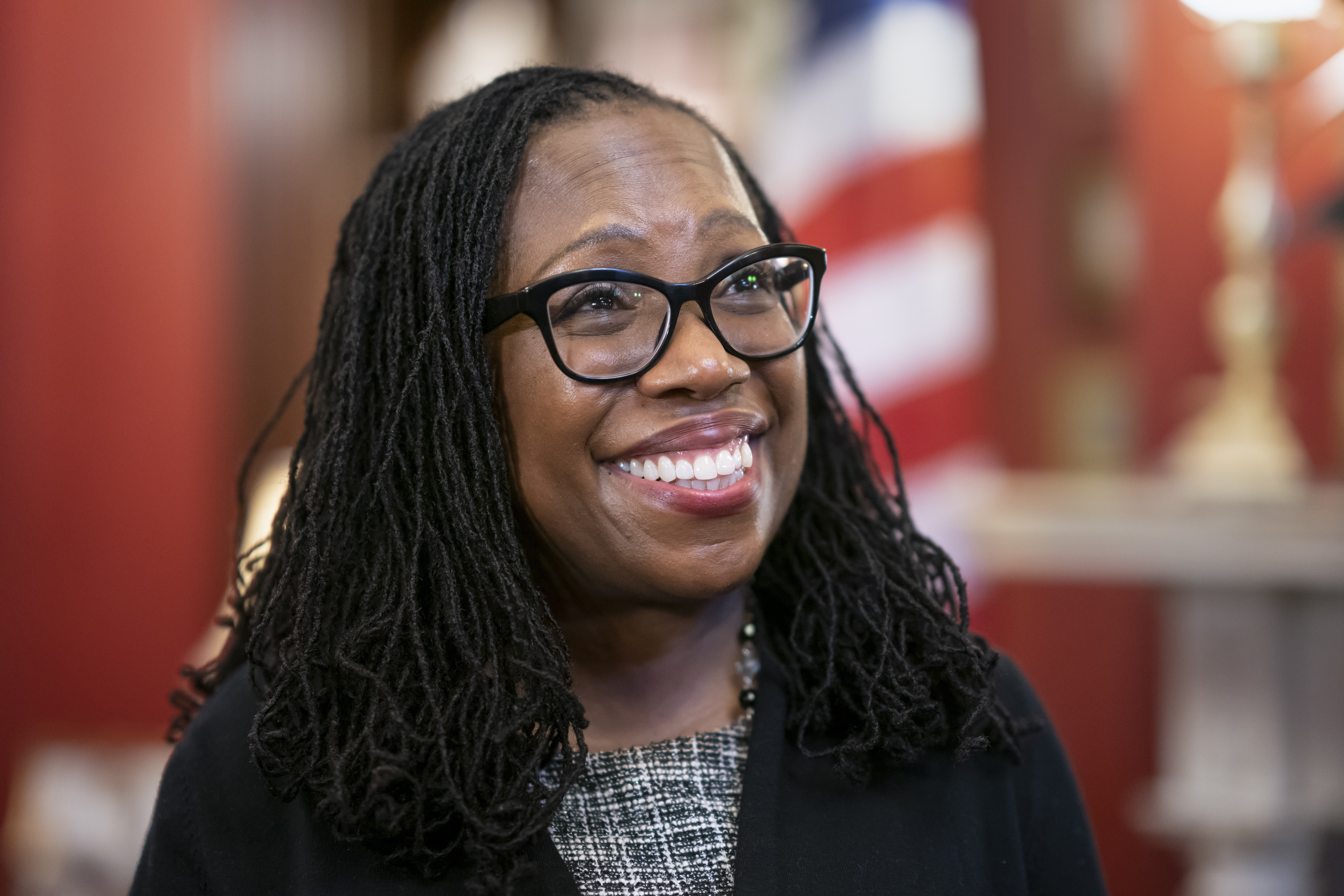 It’s possible that the newest member of the court and a former federal public defender, Justice Ketanji Brown Jackson, could hold a pivotal vote. (J. Scott Applewhite / AP Photo)