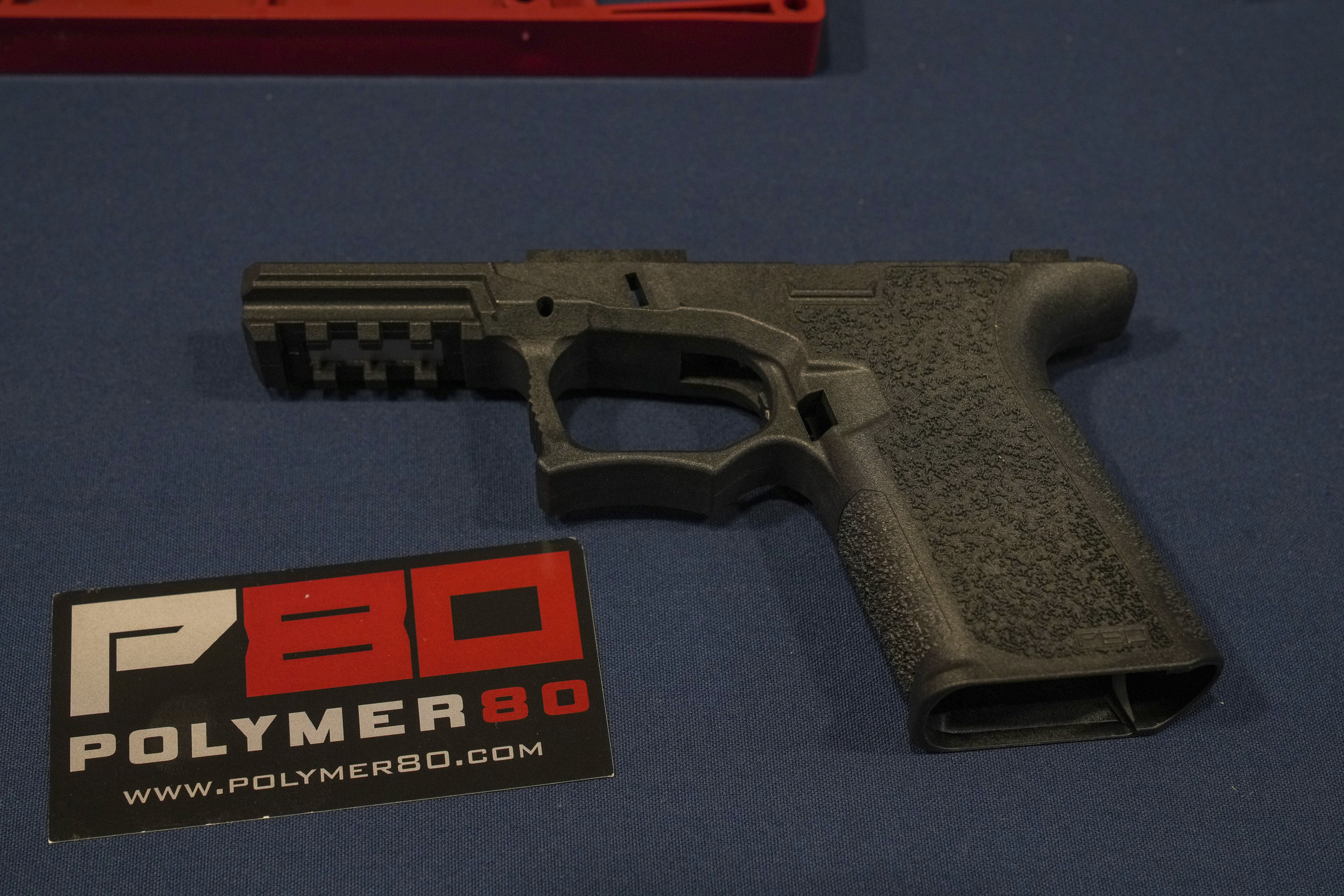 Fully assembled Polymer80 ghost gun. (John Nacion / STAR MAX / IPx)