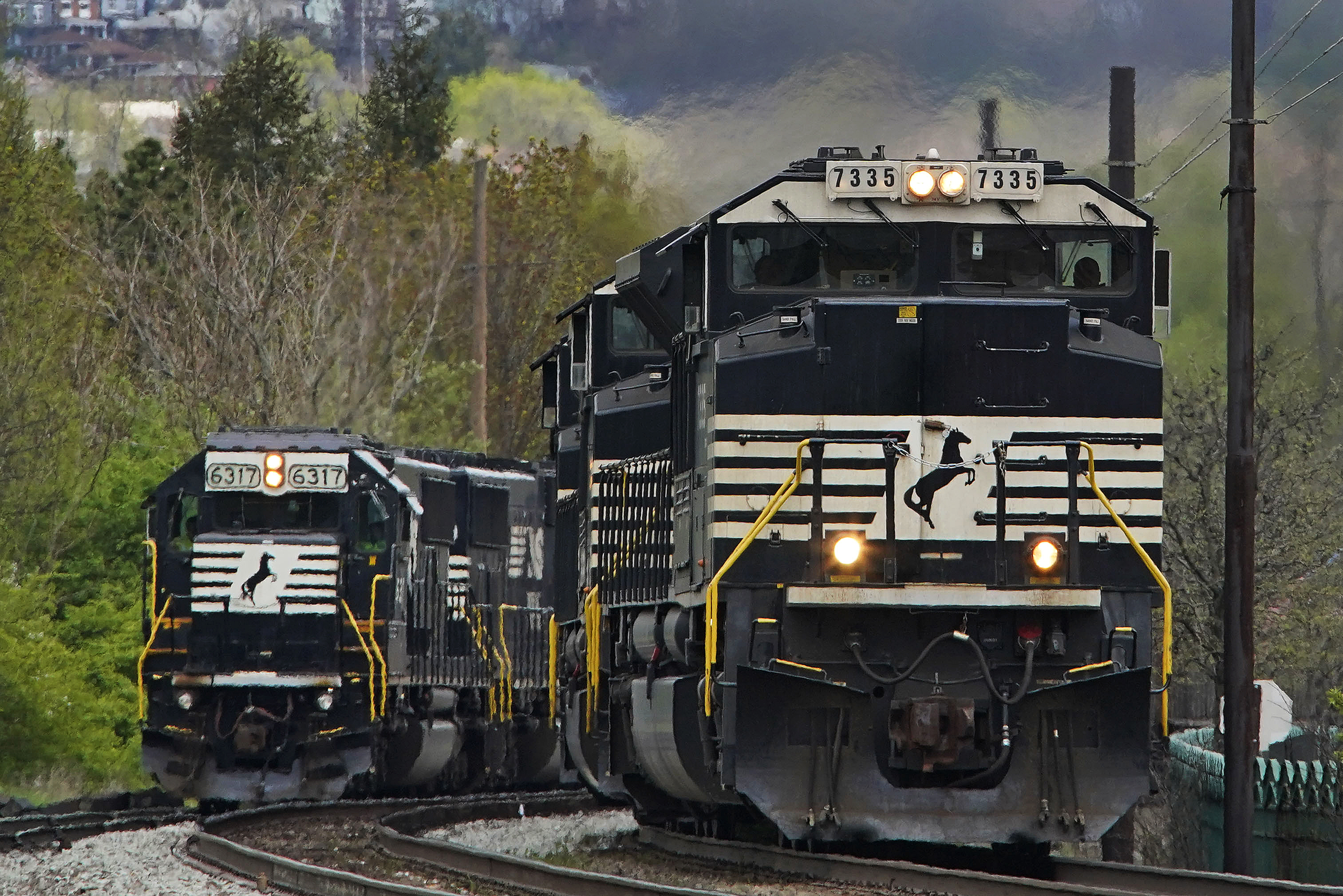 Freight railroads and their unions are facing increasing pressure from business groups and the White House to settle their contract dispute. They face a looming strike deadline on Friday, Sept. 16. (Gene J. Puskar / AP Photo)
