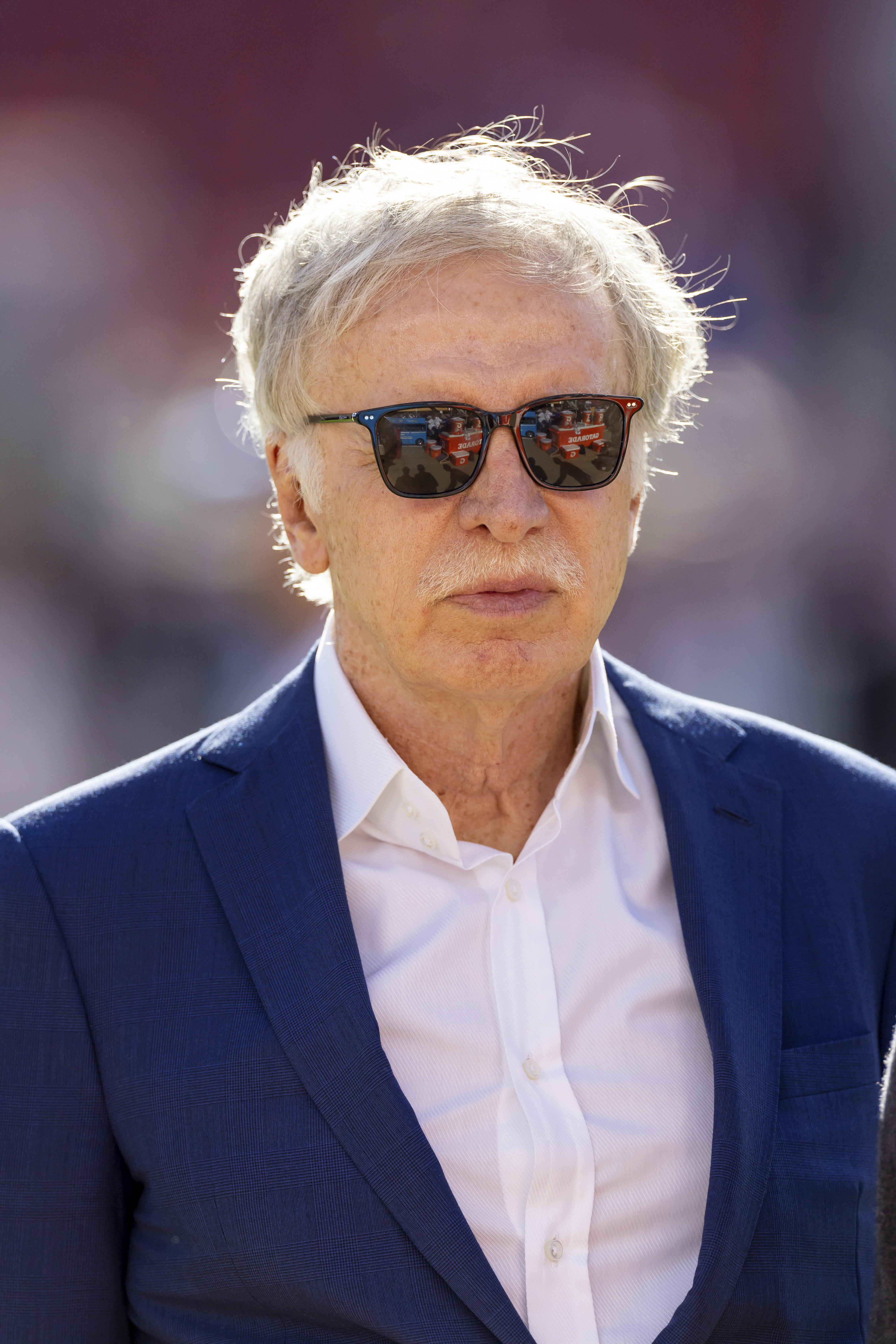 Owner Stan Kroenke of the Los Angeles Rams and one of America’s largest property owners, stands on the sideline before the Rams play against the San Francisco 49ers in an NFL football game, Monday, Oct. 3, 2022, in Santa Clara, Calif.<br />(Jeff Lewis / AP Photo)