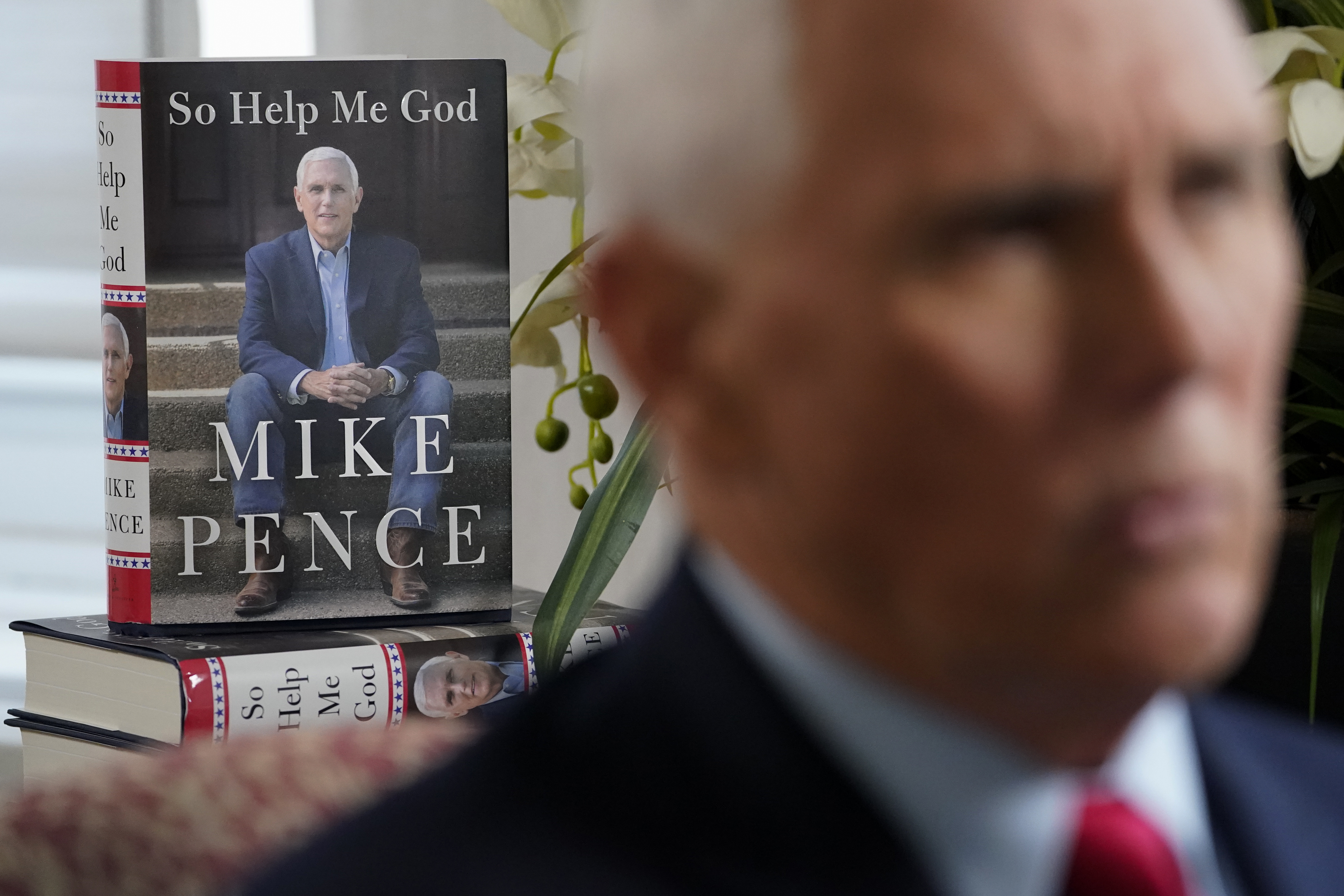 Pence’s comments came the day after the release of his new memoir, “So Help Me God,” as he appears increasingly likely to launch his campaign. (John Minchillo / AP Photo)