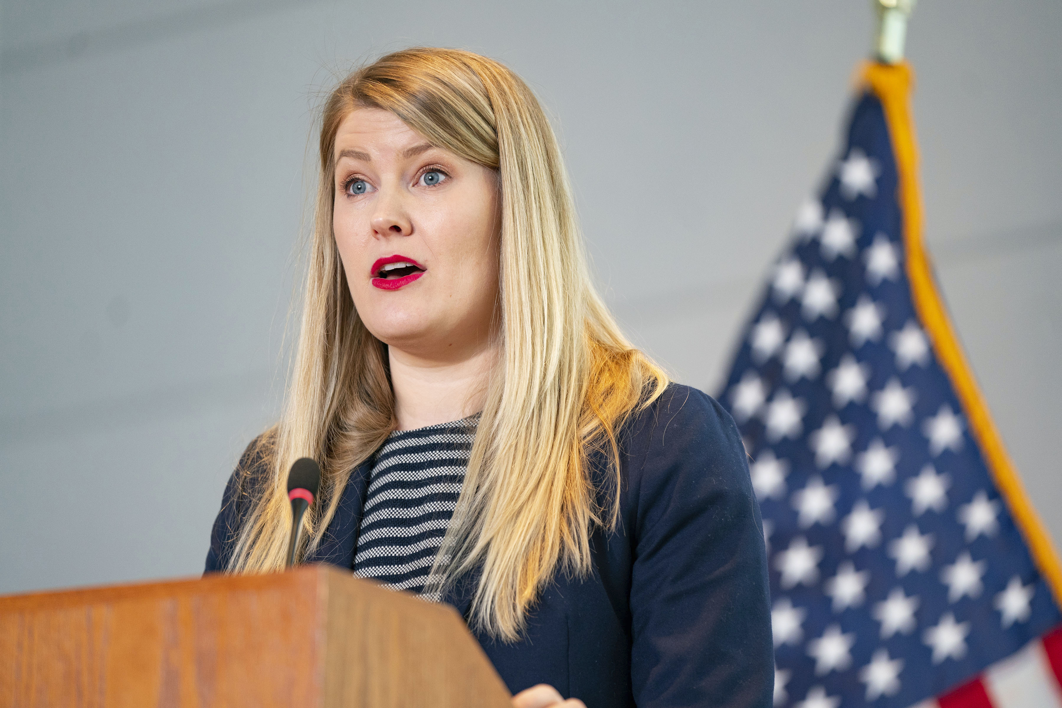 Minnesota State Budget Director Ahna Minge.<br />(Alex Kormann / Star Tribune via AP)