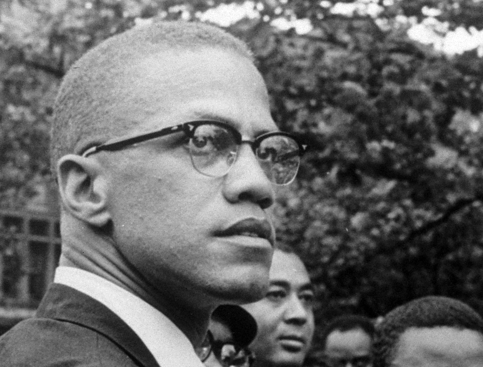 In this 1963 photo, Malcolm X attends a rally at Lennox Avenue and 115th Street in the Harlem neighborhood of New York. The Nebraska Legislature on Thursday, March 28, 2024 passed a bill to recognize the civil rights icon every May 19, the day Malcolm X was born Malcolm Little in Omaha, Nebraska, in 1925. The amendment recognizes May 19 as El-Hajj Malik El-Shabazz, Malcolm X Day, to allow Nebraska schools to hold exercises to recognize the civil rights leader.<br />(Robert Haggins / AP Photo)