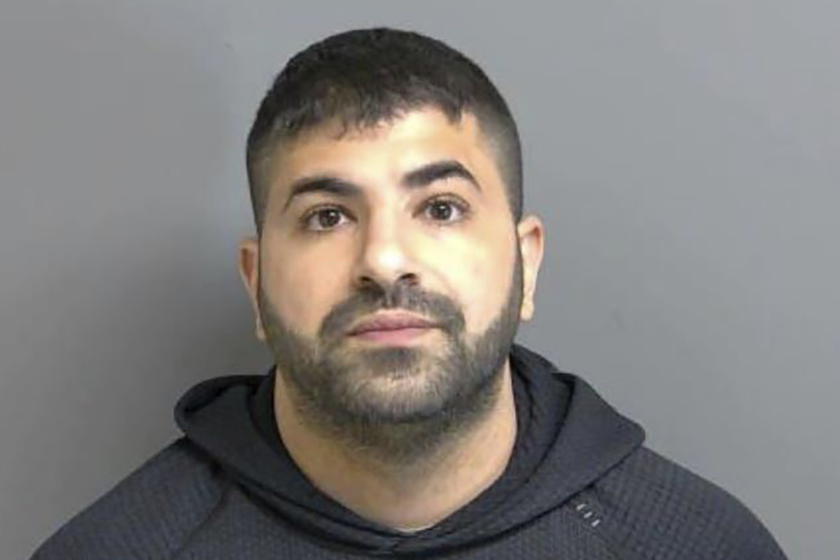 This photo provided by Macomb County Jail shows Noor Kestou. Kestou was charged with involuntary manslaughter Thursday, April 25, 2024, in connection with an explosion at a building he owned in which a nitrous oxide cannister propelled through the air, striking and killing another man.<br />(Macomb County Jail via AP)