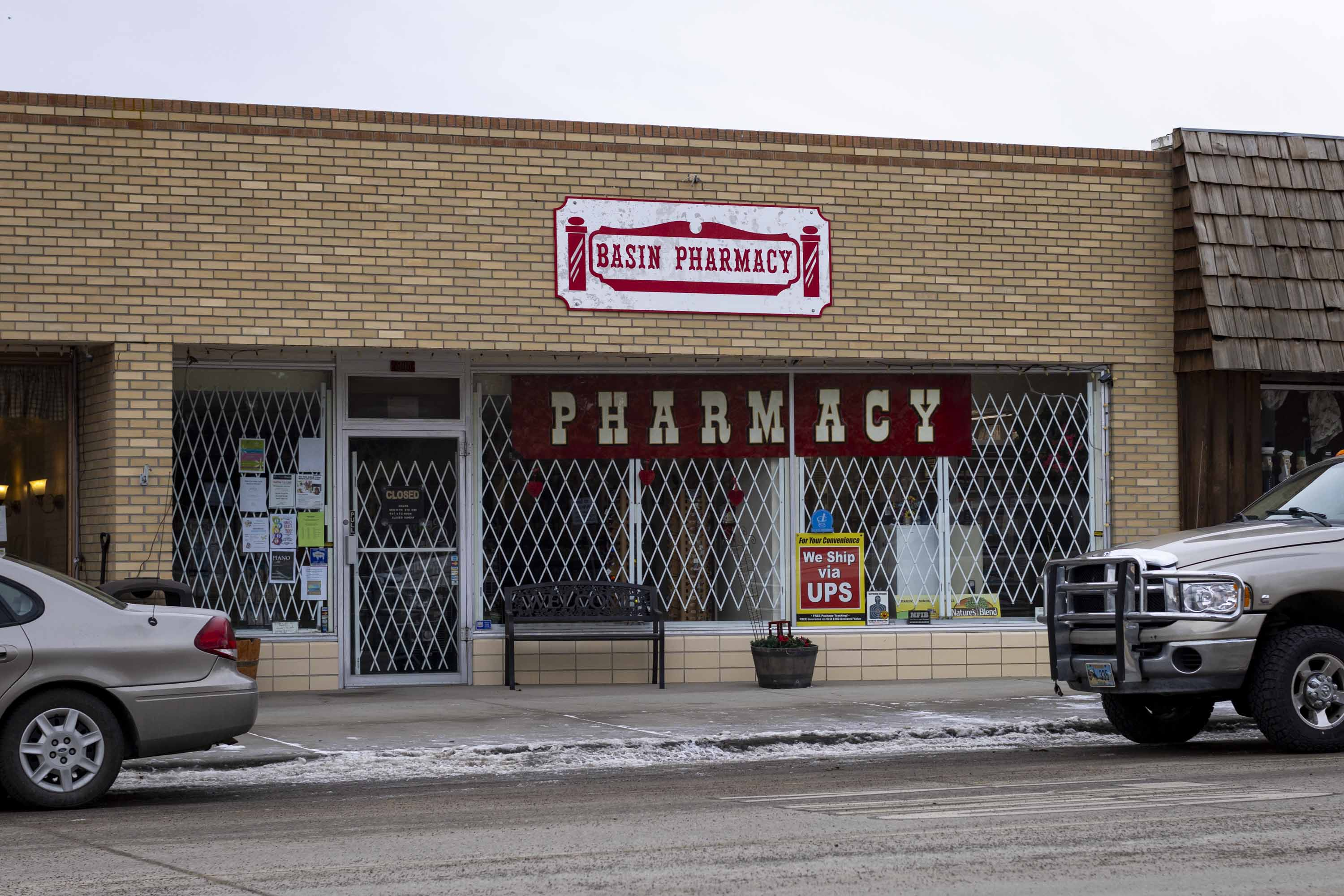 The Basin Pharmacy is seen in Basin, Wyo., on Wednesday, Feb. 21, 2024.<br />(Mike Clark / AP Photo)