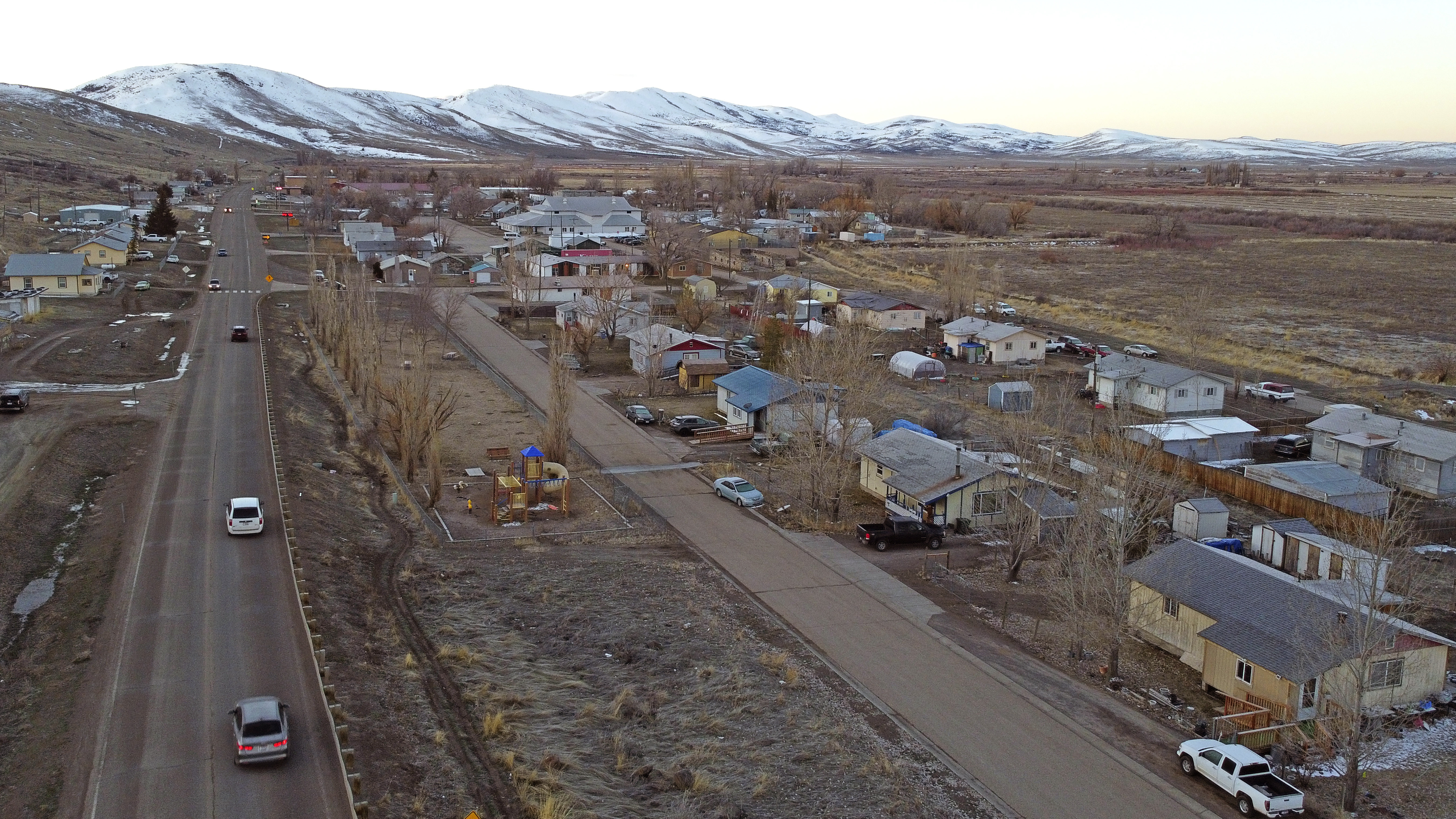 The Duck Valley Indian Reservation that straddles the Nevada-Idaho border is shown on March 15, 2024, in Owyhee, Nevada.<br />(Rick Bowmer / AP Photo)