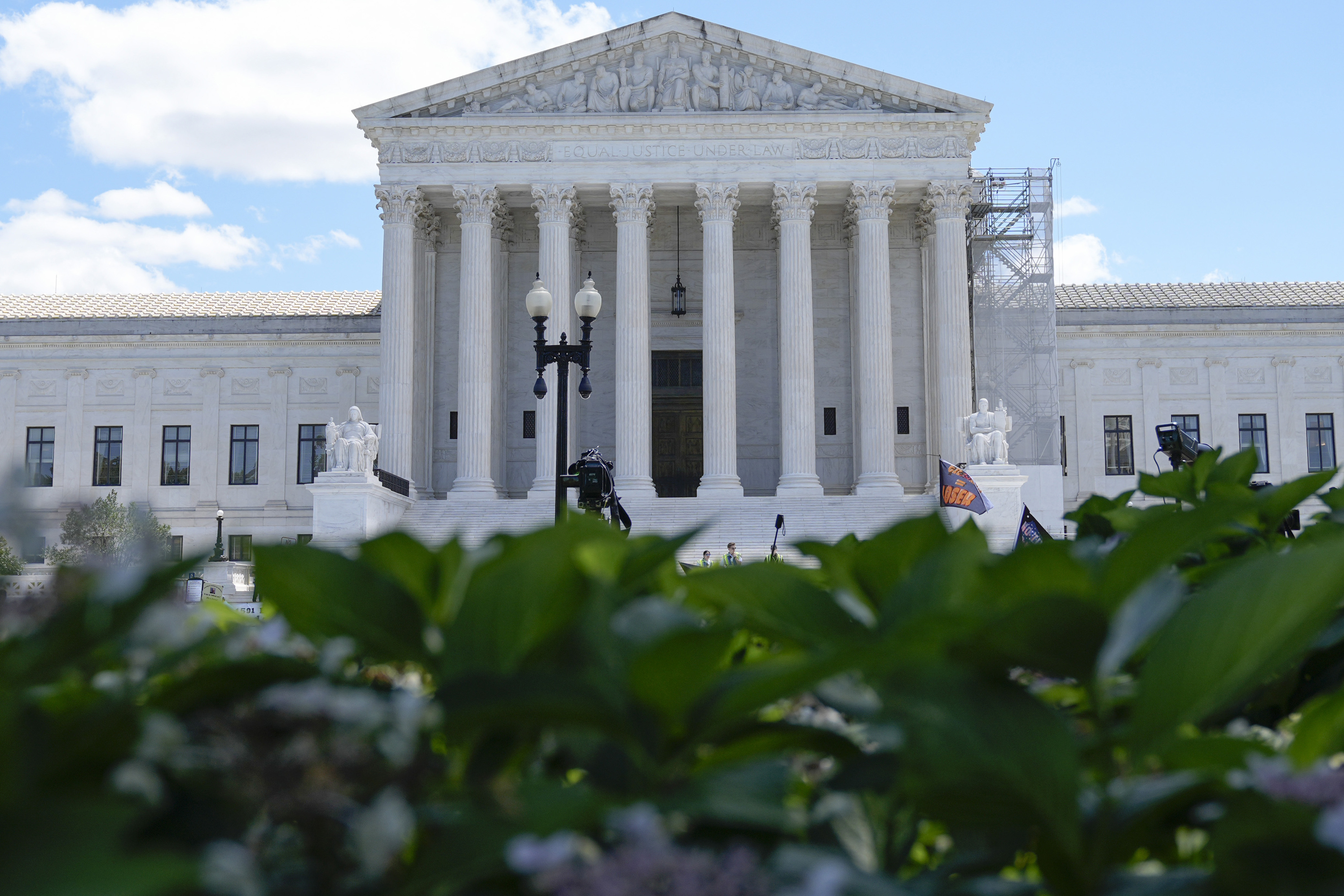 The Supreme Court is seen Monday, July 1, 2024, in Washington.<br />(Mariam Zuhaib / AP Photo)