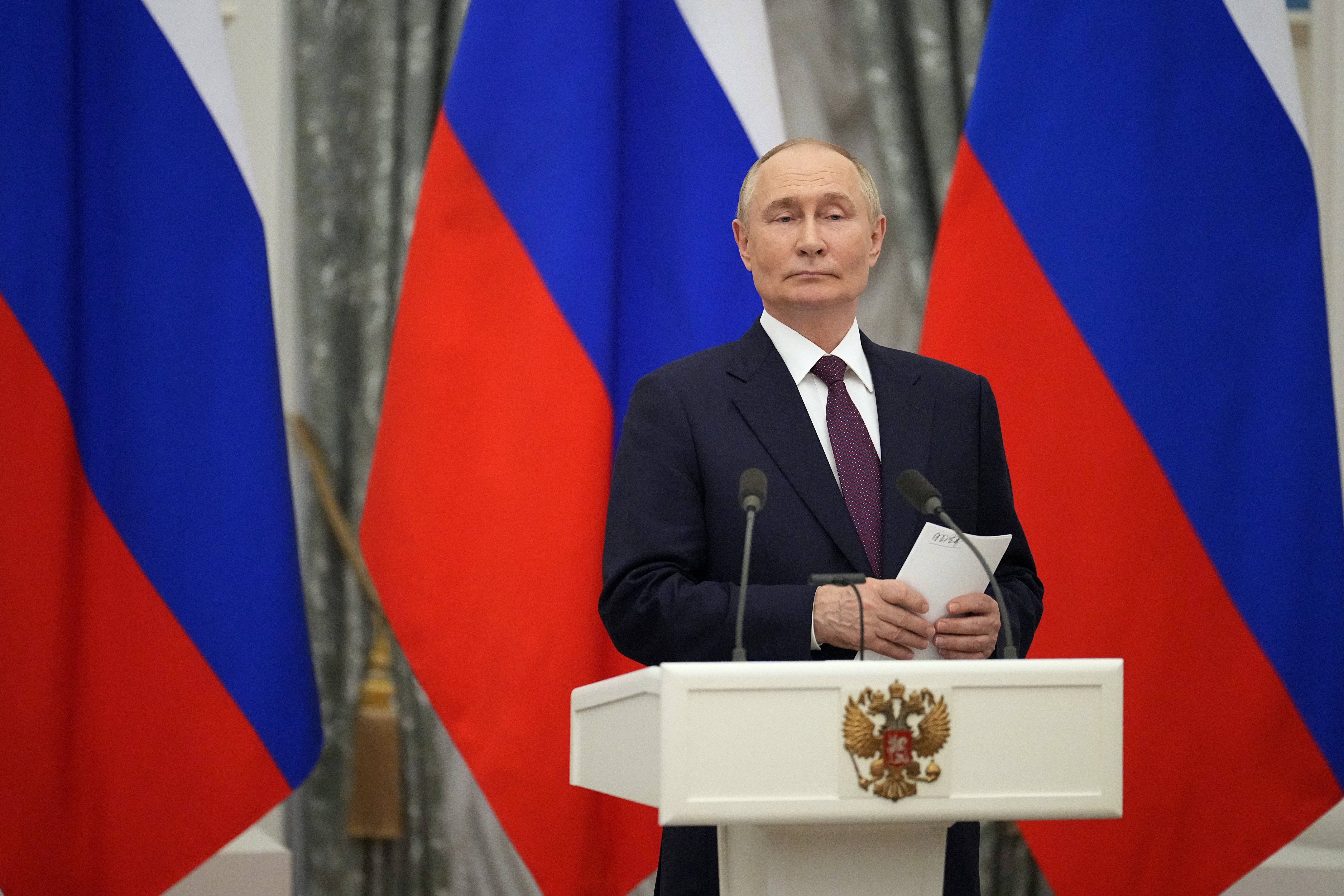 Russian President Vladimir Putin.<br />(Alexander Zemlianichenko / AP Photo)