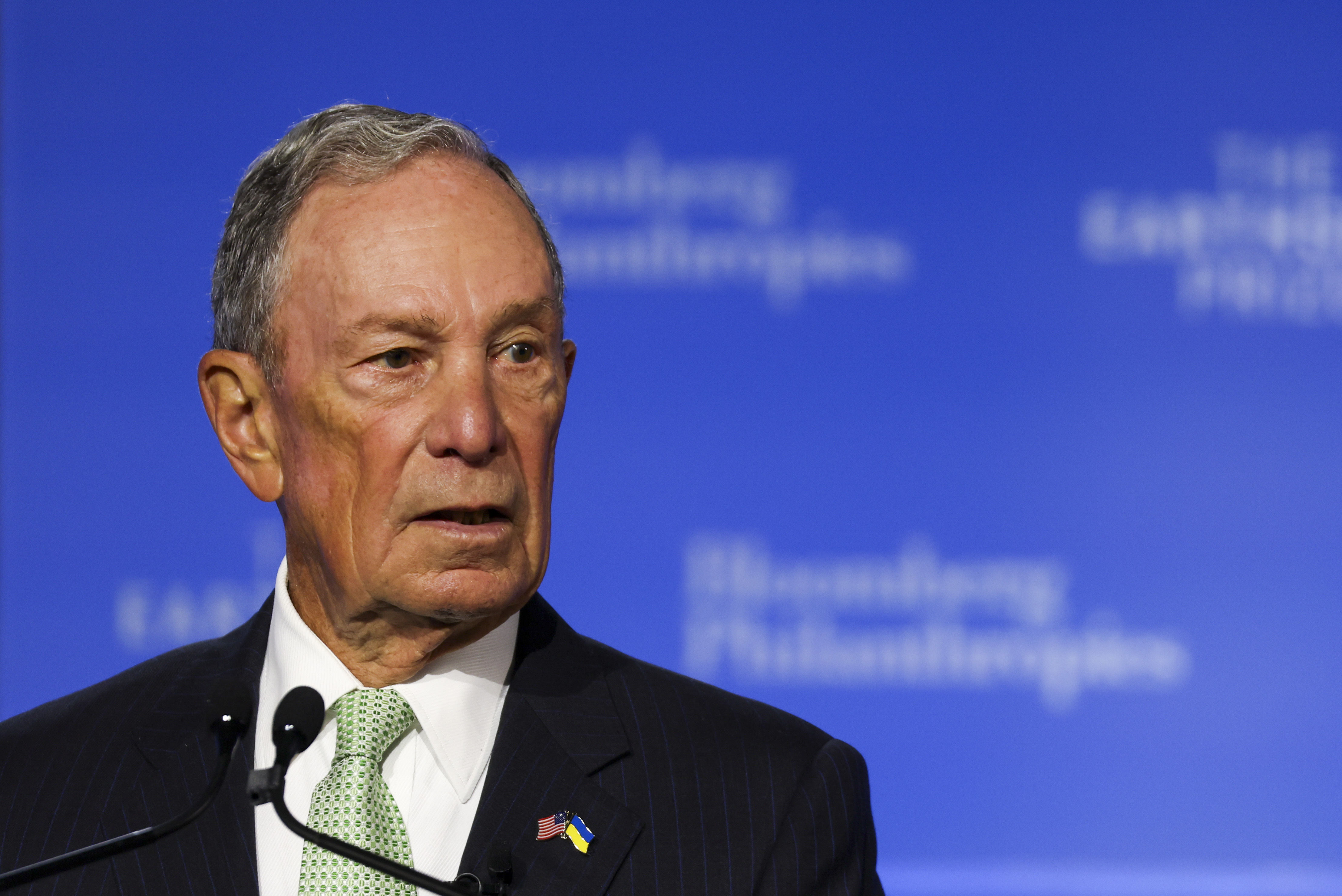 Former mayor of New York Michael Bloomberg speaks during the Earthshot Prize Innovation Summit in New York, Sept. 19, 2023.<br />(Shannon Stapleton / AP, file)