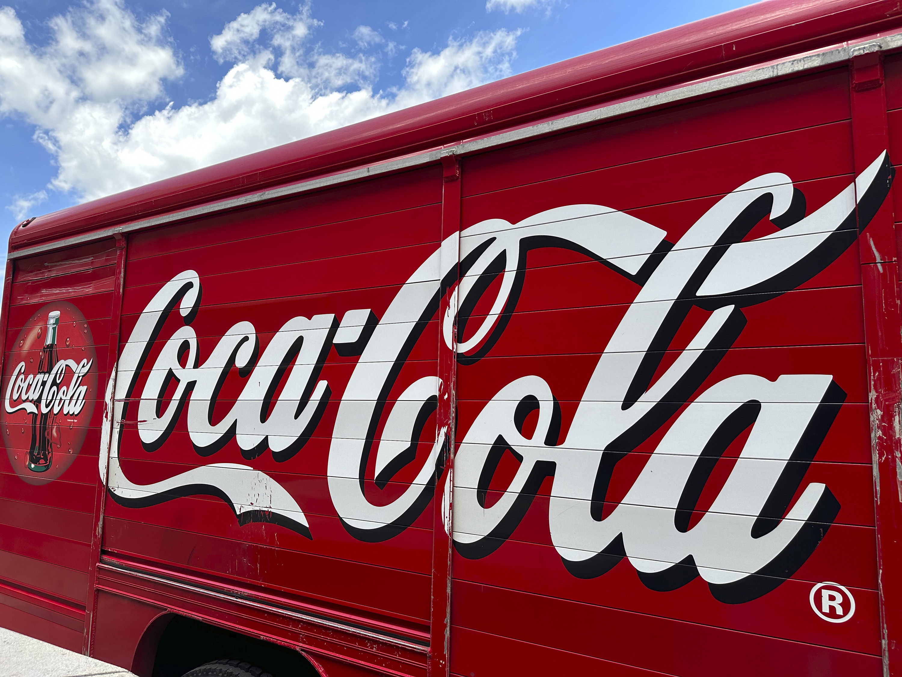 The Coca-Cola logo adorns the side of a delivery truck May 15, 2024, in southeast Denver.<br />(David Zalubowski / AP Photo)