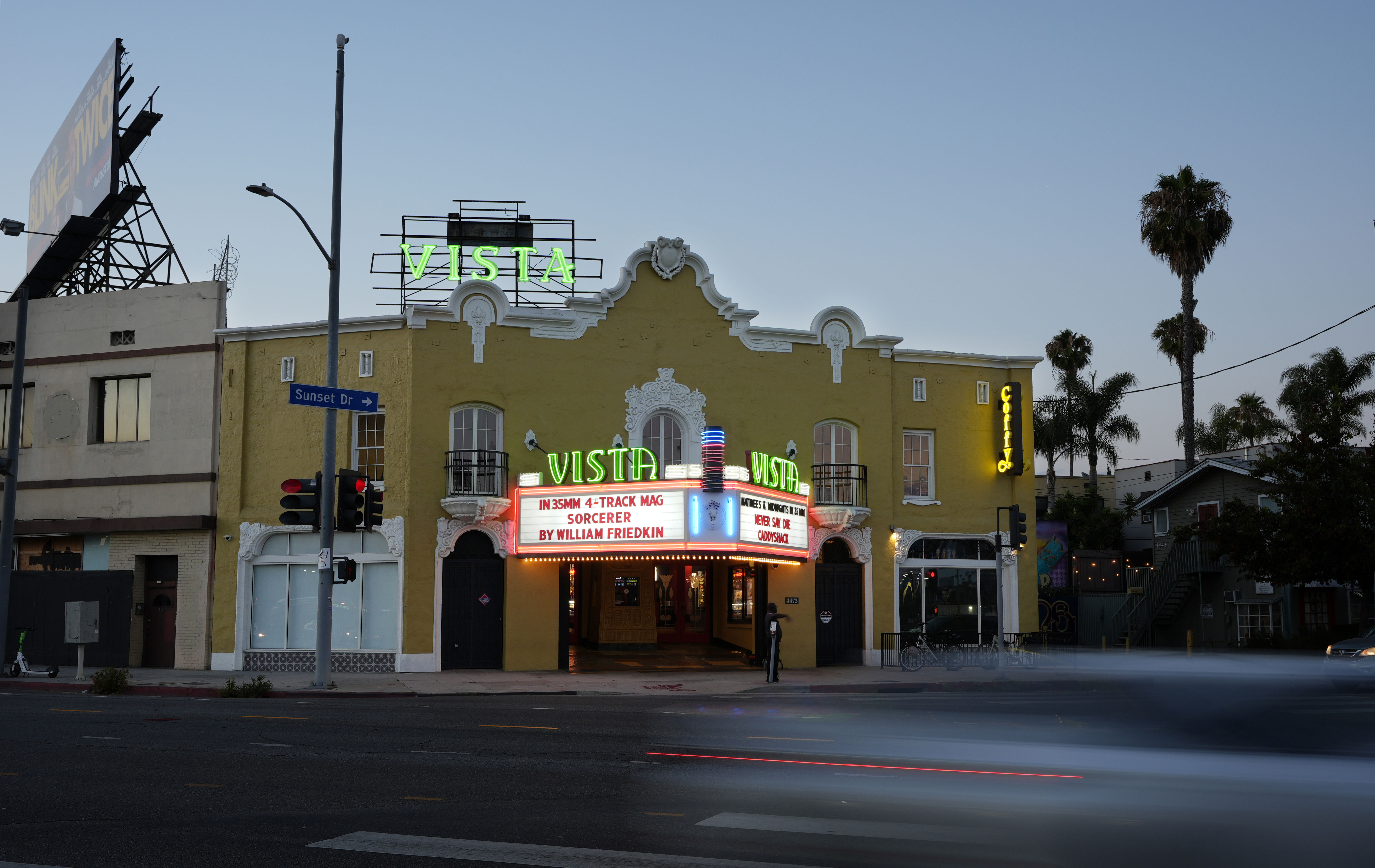 The Vista Theatre is pictured, Friday, Aug. 2, 2024, in the Los Feliz section Los Angeles.<br /> (Chris Pizzello / AP Photo)