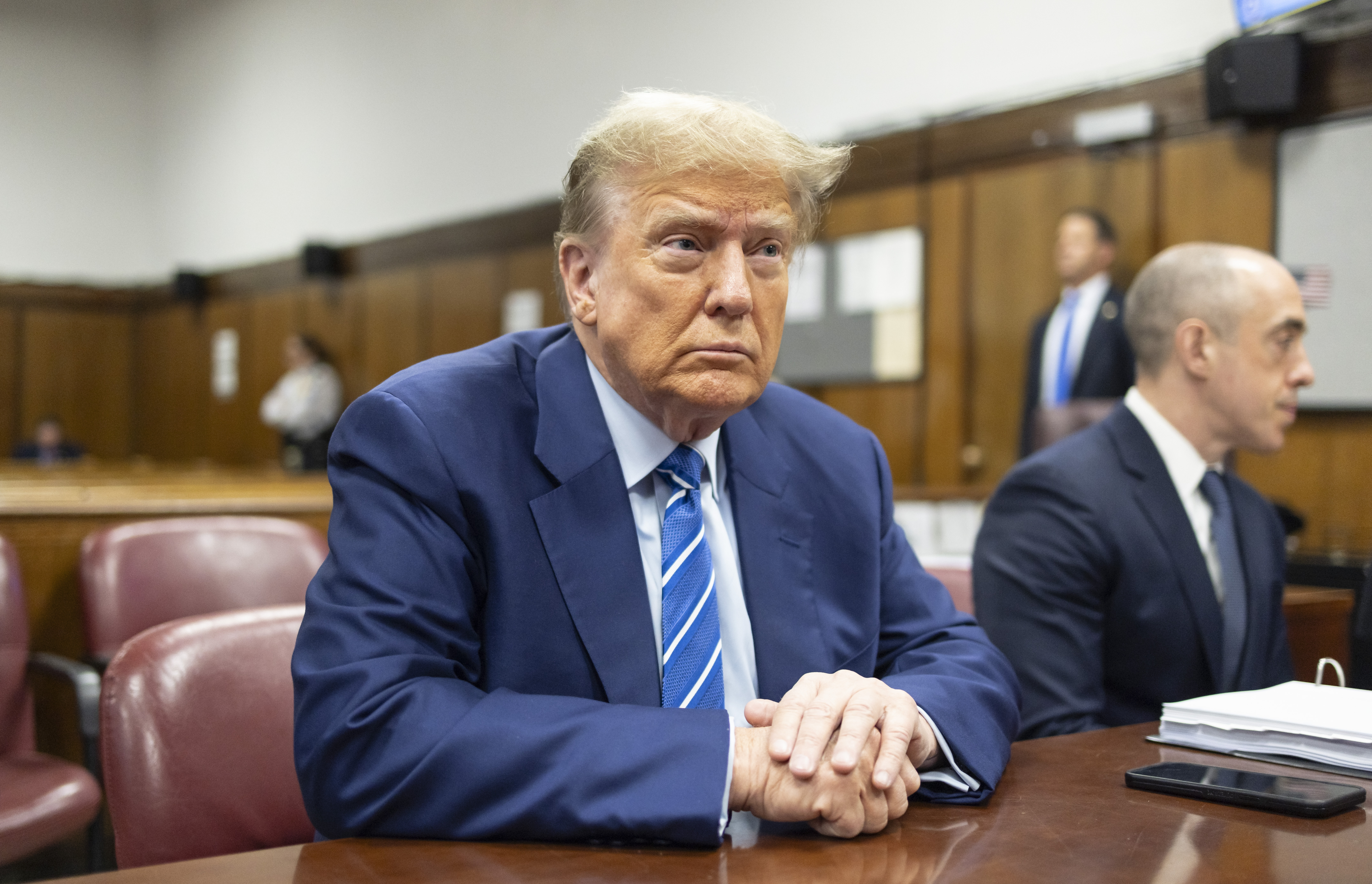Former President Donald Trump April 16, 2024, in New York.<br />(Justin Lane / AP Photo)