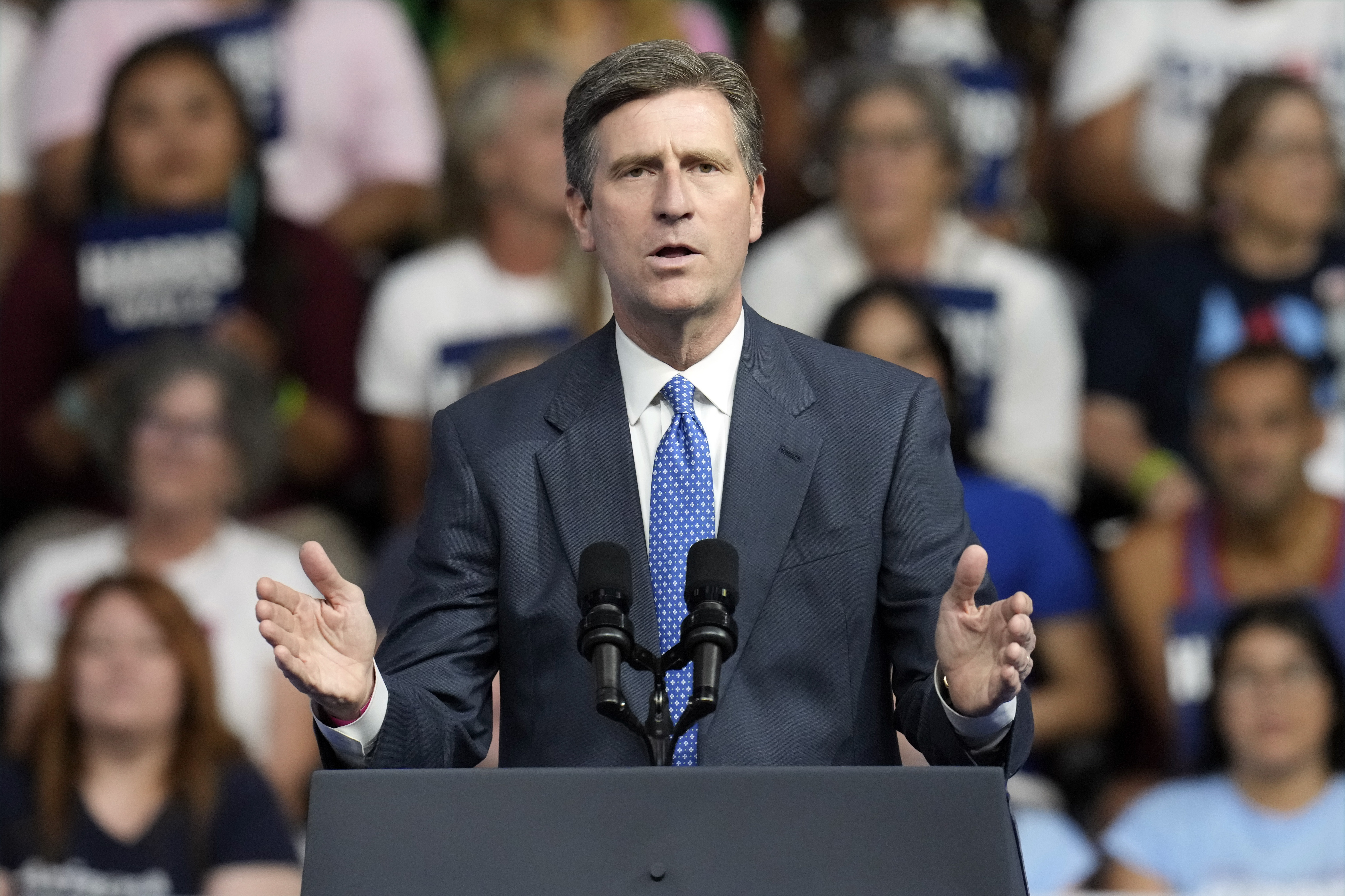 Rep. Greg Stanton, D-Ariz. Friday, Aug. 9, 2024, in Glendale, Ariz.<br />(Ross D. Franklin / AP Photo)