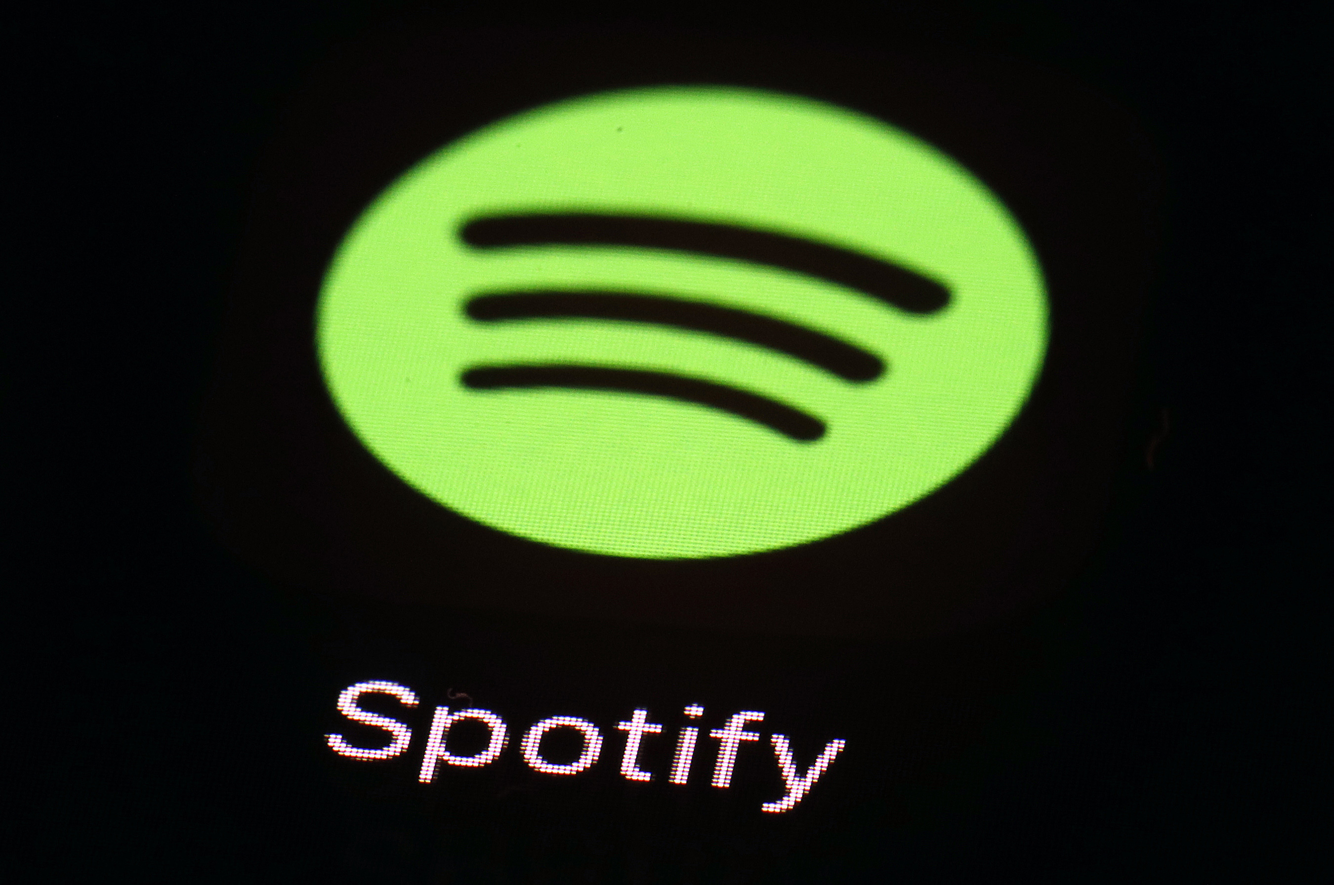 Spotify music app logo.<br />(Patrick Semansky / AP Photo)
