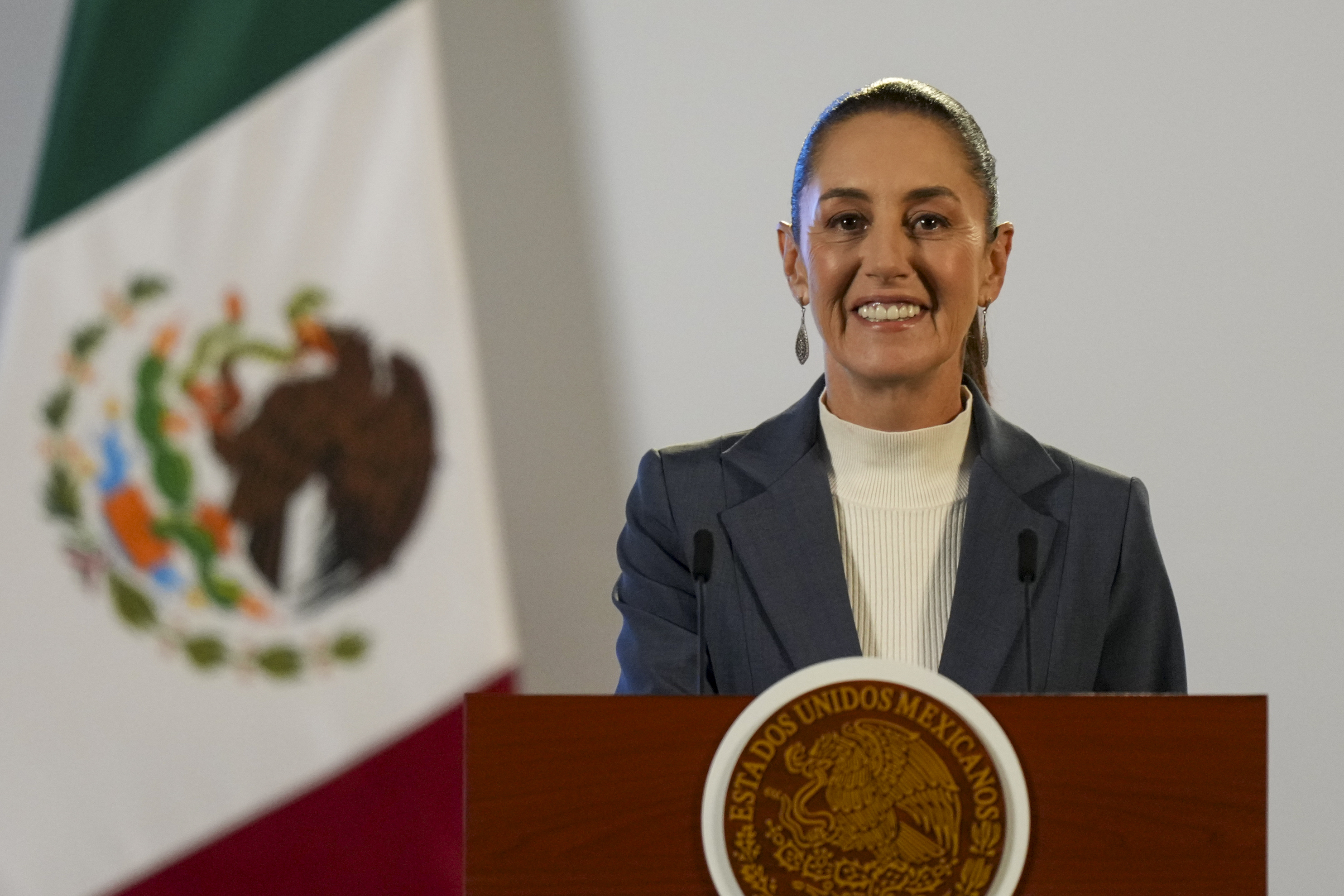 Mexican President Claudia Sheinbaum.<br />(Fernando Llano / AP Photo)