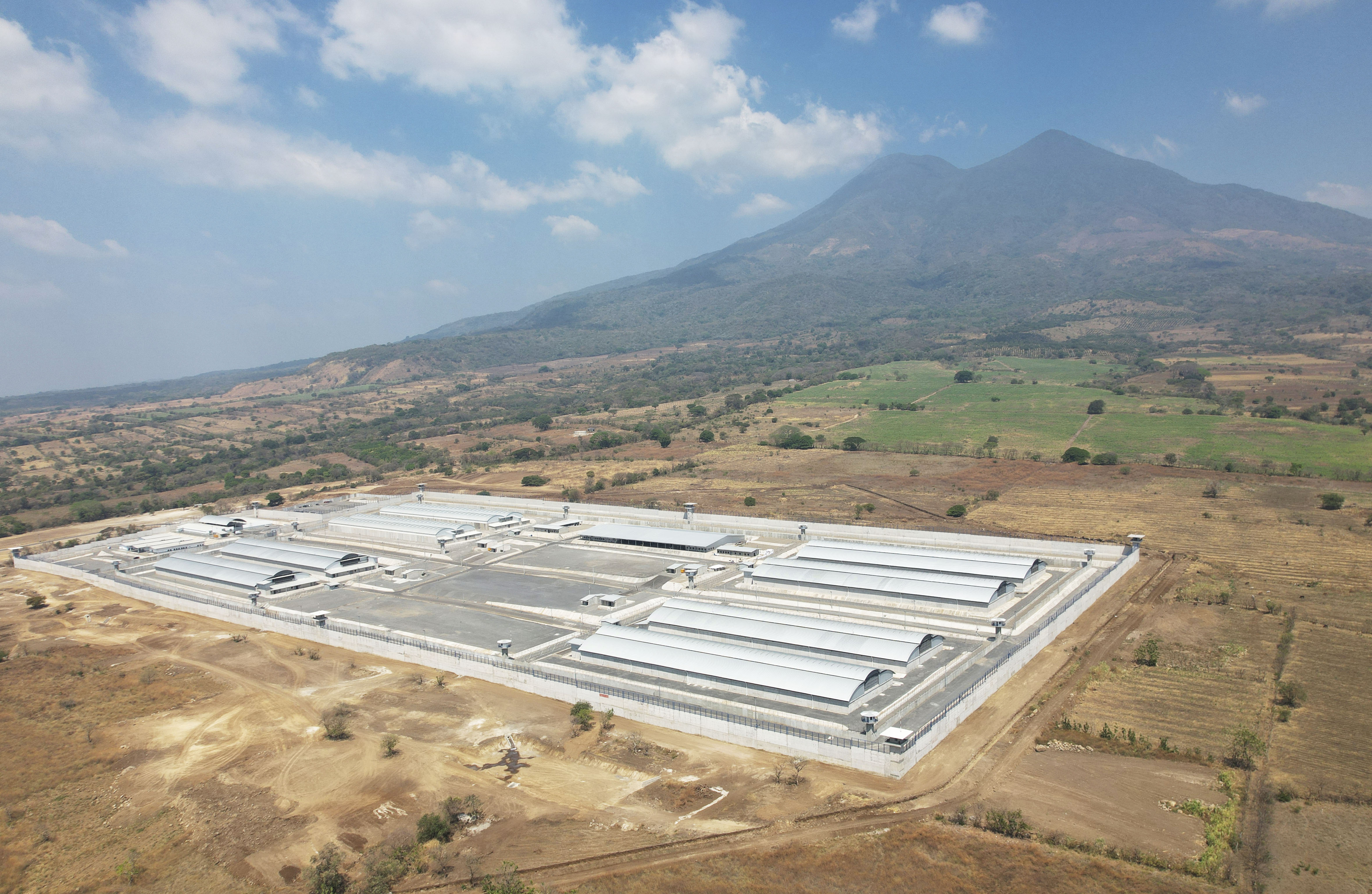 The Terrorism Confinement Center, or CECOT, stands in Tecoluca, El Salvador, March 5, 2023.<br />(Salvador Melendez / AP Photo)