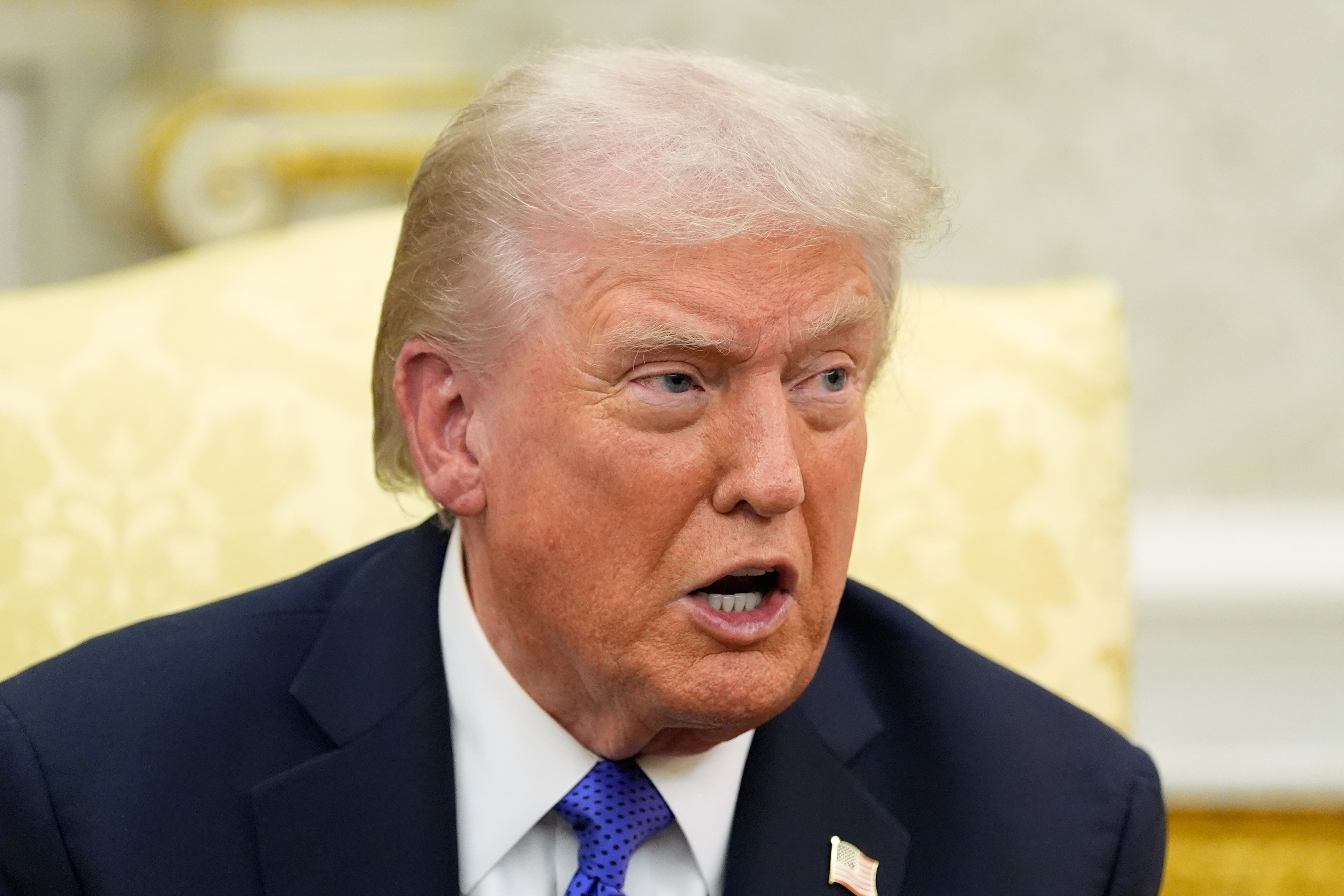 President Donald Trump meets with NATO Secretary General Mark Rutte in the Oval Office of the White House, Wednesday, Oct. 22, 2025, in Washington.<br />(Alex Brandon / AP Photo)