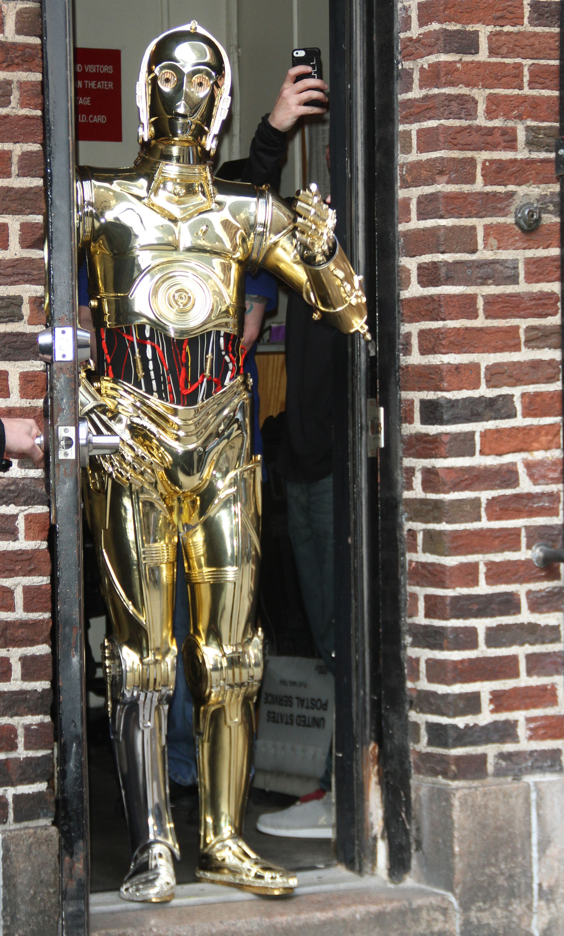 C-3PO’s leg from Star Wars  is commonly mistaken to be gold, even though it is silver.<br />(RW / MediaPunch / IPX via AP Photo)