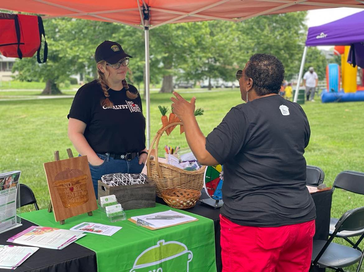 No More Empty Pots showcases its programs at a community event in North Omaha.<br />(Courtesy of No More Empty Pots)
