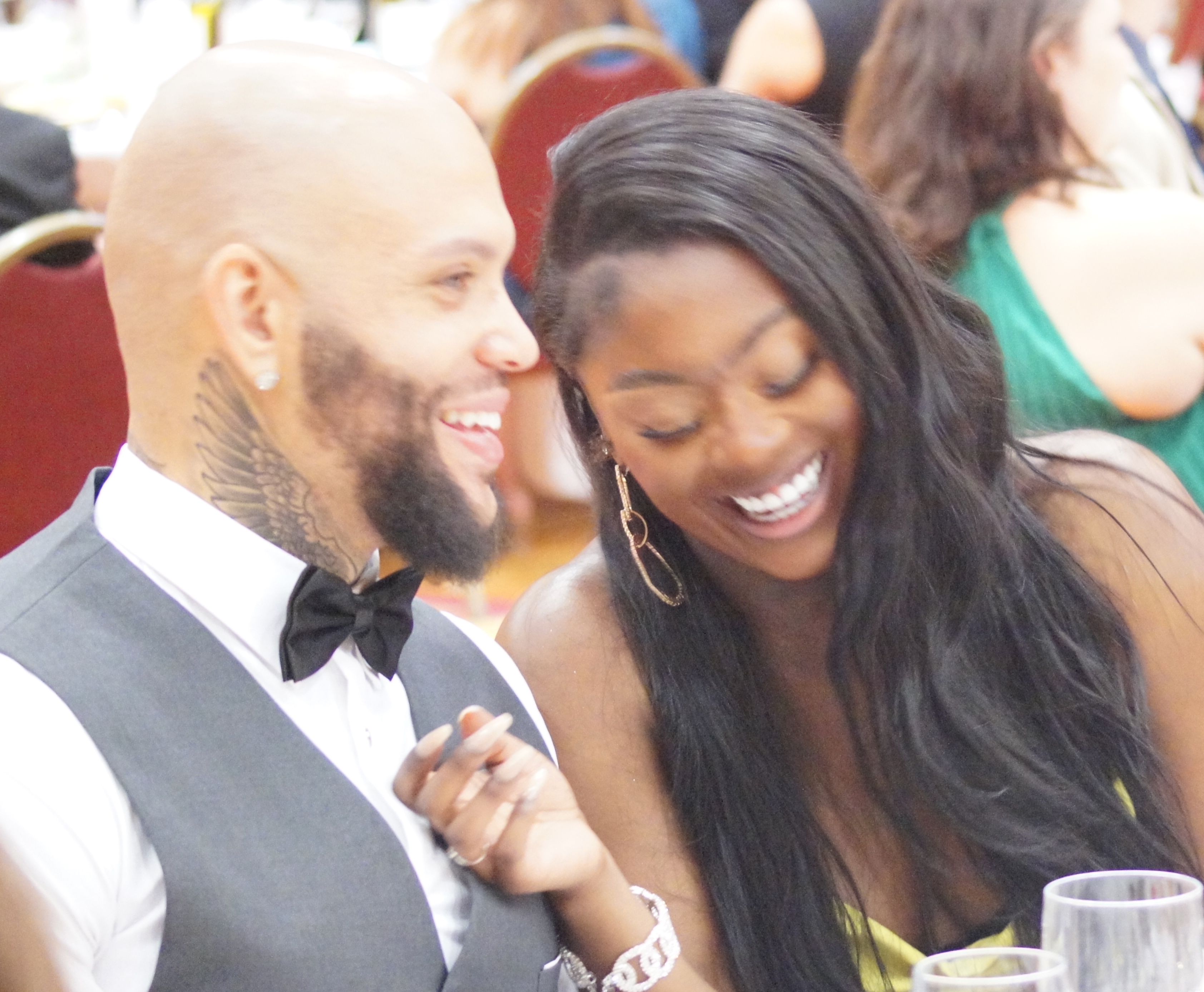 Photographer Don Rashid captured two happy guests in an unguarded, joyful moment. (Don Rashid)