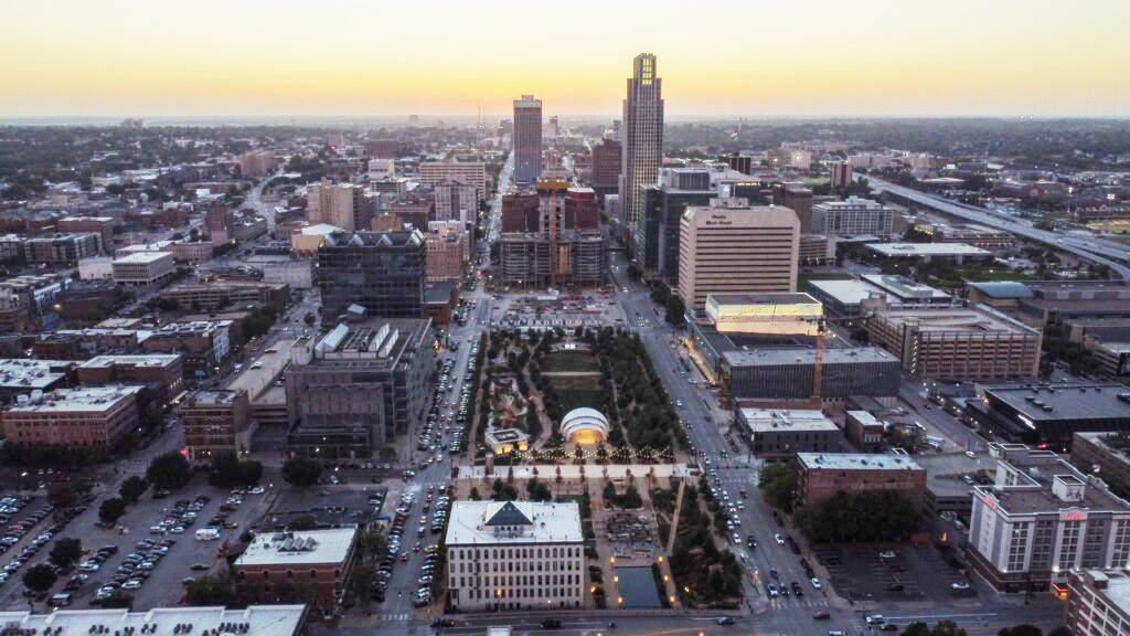 Local officials and researchers credit ongoing development with aiding downtown Omaha’s post-pandemic revival.<br />(Naomi Delkamiller / Flatwater Free Press)