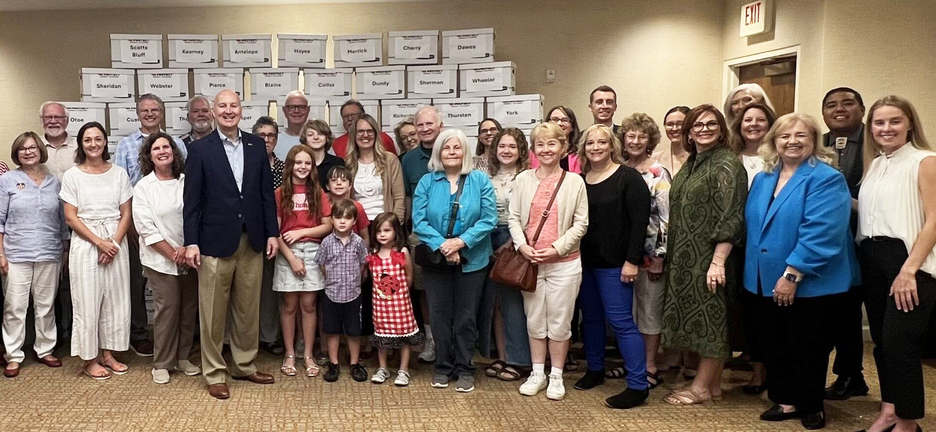 Supporters of the Protect Women and Children abortion-related petition effort celebrate turn-in of more than 200,000 signatures seeking access to the November 2024 ballot, July 3, 2024.<br />(Courtesy of Protect Women and Children campaign)