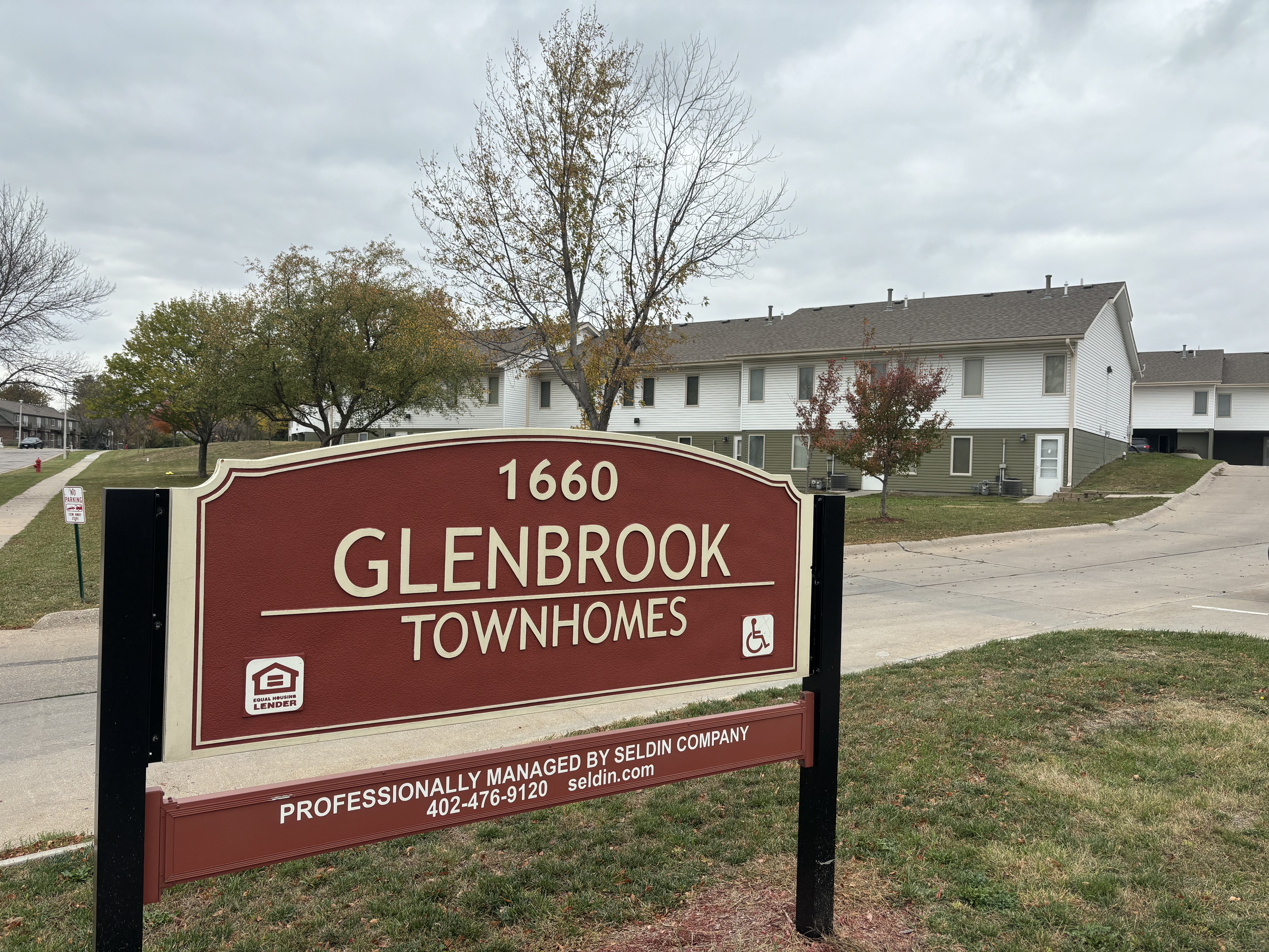 Glenbrook Townhomes in Lincoln saw its total assessed value spike to $8.63 million this year – up nearly $3 million from last year. Glenbrook is one of 21 affordable housing developments in Lancaster County.<br />(Ryan Hoffman / Flatwater Free Press)