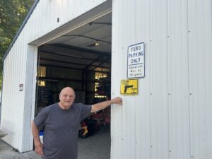 Don Heinke, a member of the Winslow Village Board, said the federal buyout for his property wouldn’t have covered replacing his shop.<br />(Paul Hammel / Nebraska Examiner)
