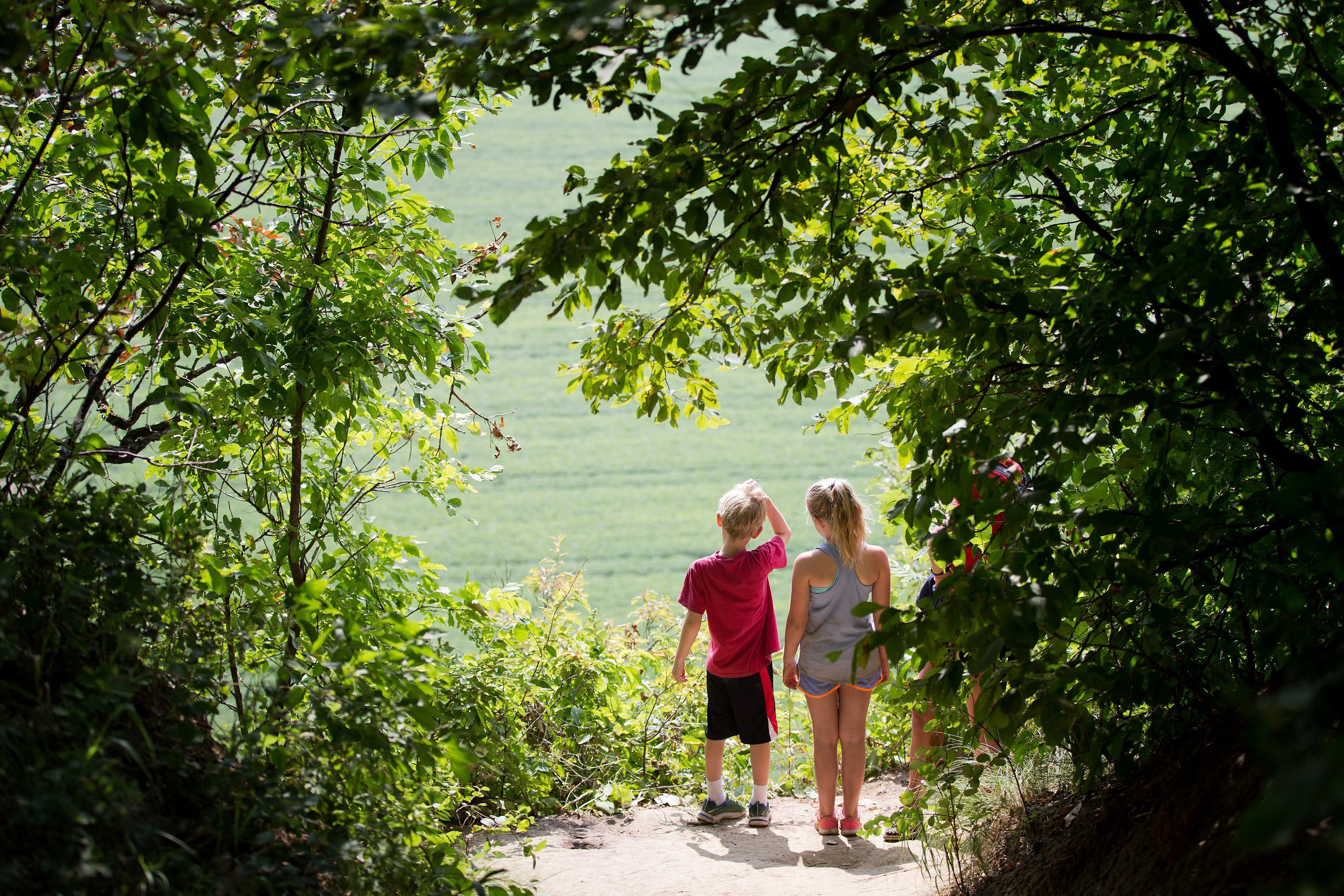 Young campers gaze across at Iowa during the 2016 Hummel Day Camp. Leaders of the City of Omaha’s Parks and Recreation Department say they are working to expand the camp and open a new one in South Omaha to make day camps more accessible to more kids, no matter their family’s income level.<br />“We just want to do as much as we can to get as many people involved as we can,” said Matthew Kalcevich, the department’s director. (Rebecca Gratz Courtesy of The Omaha World-Herald)