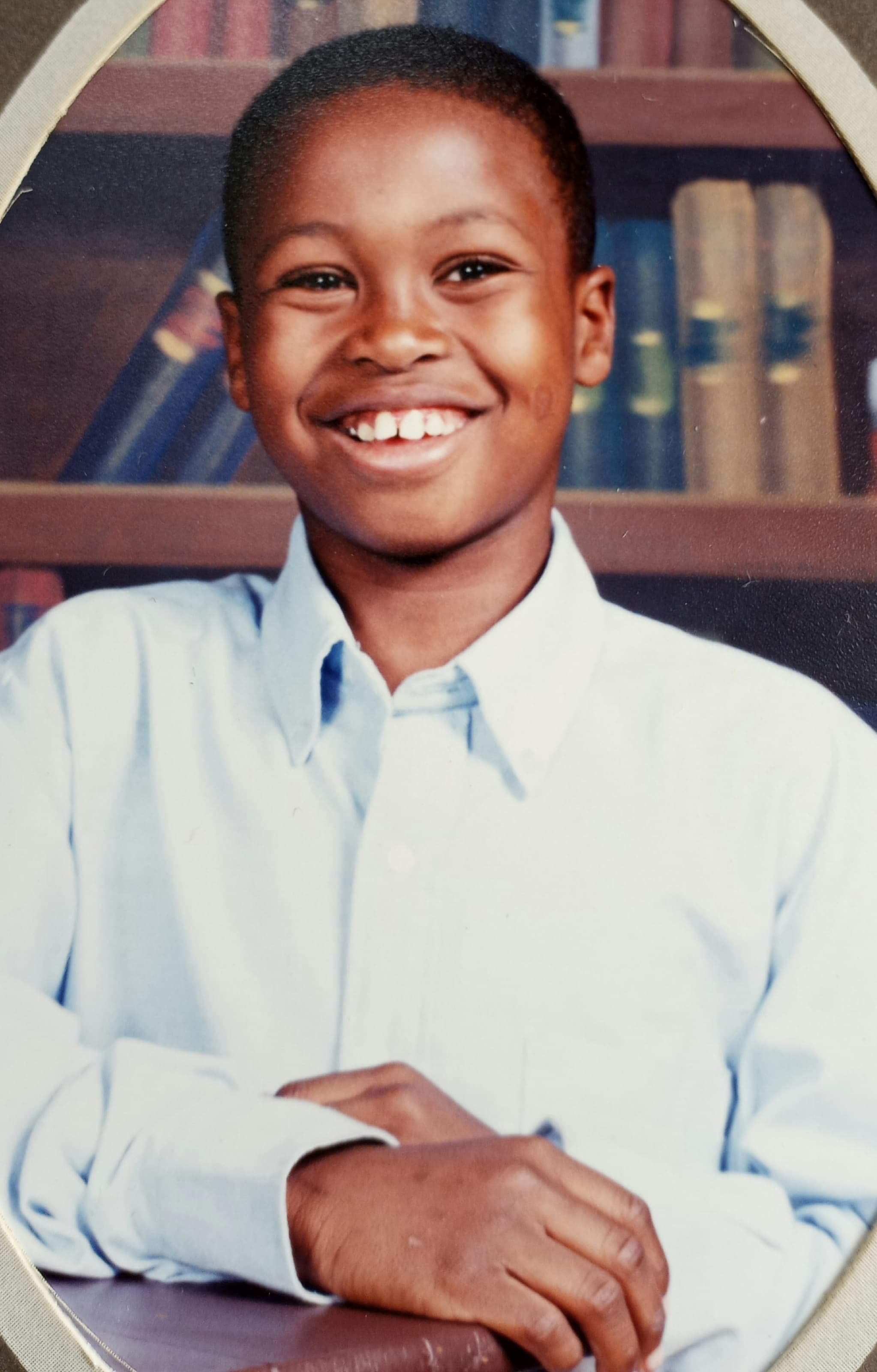 Earnest Jackson poses for a picture as a young child.