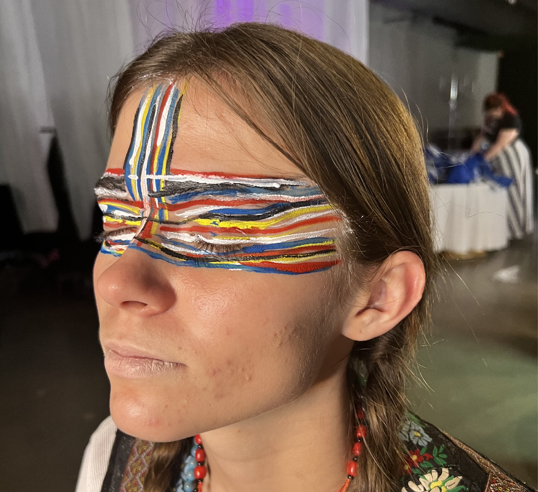 Makeup artist, Rachel Turman, is occasionally allowed creative freedom by the designer to create stunning runway looks.<br />(Courtesy of Rachel Turman)