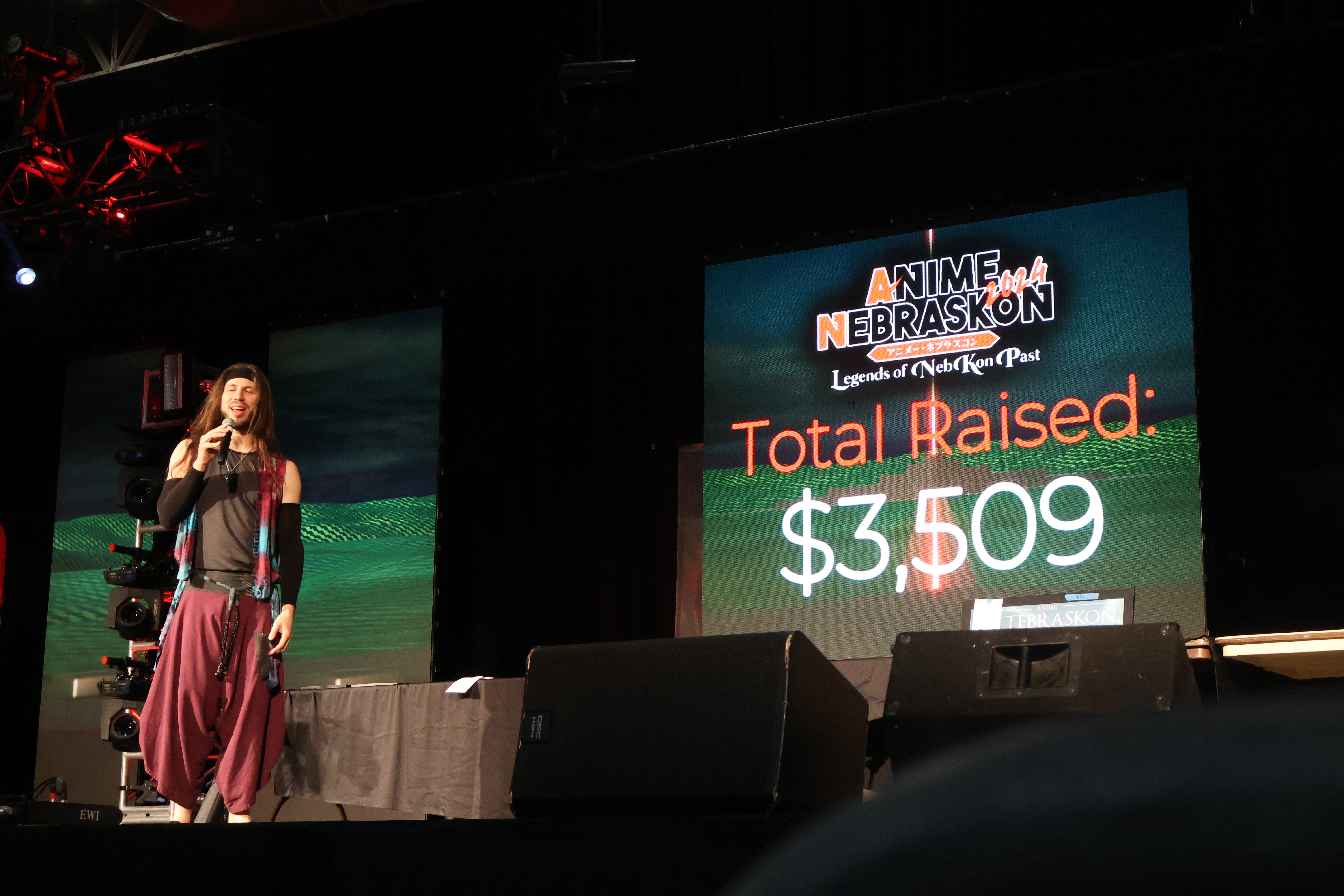 This photo was taken near the start of the NAMI charity auction. The Attendees of Nebraskon raised upwards of ten thousand dollars for mental health services in Nebraska.<br />(Austin Petak / The Daily Record)